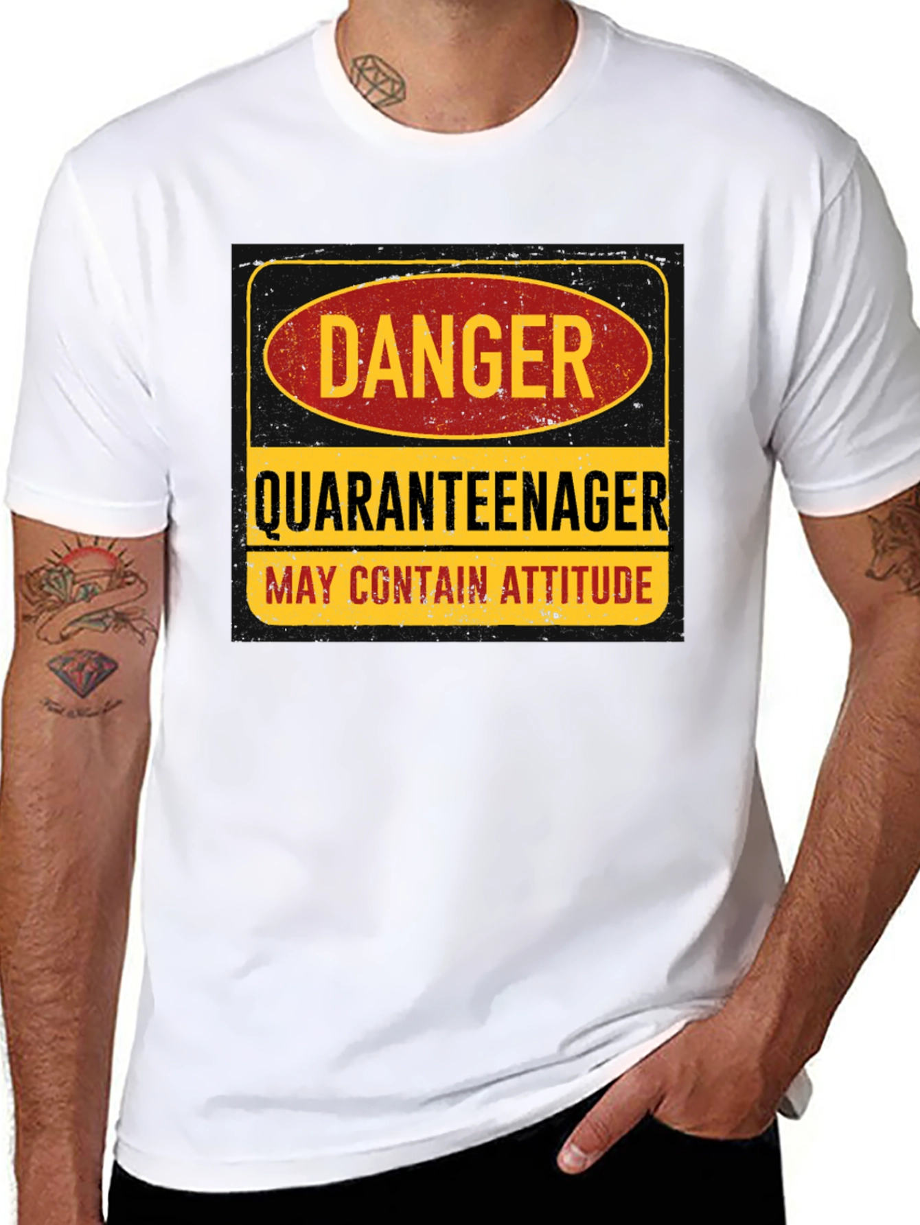 Danger Quaranteenager T-Shirt: May Contain Attitude - 8