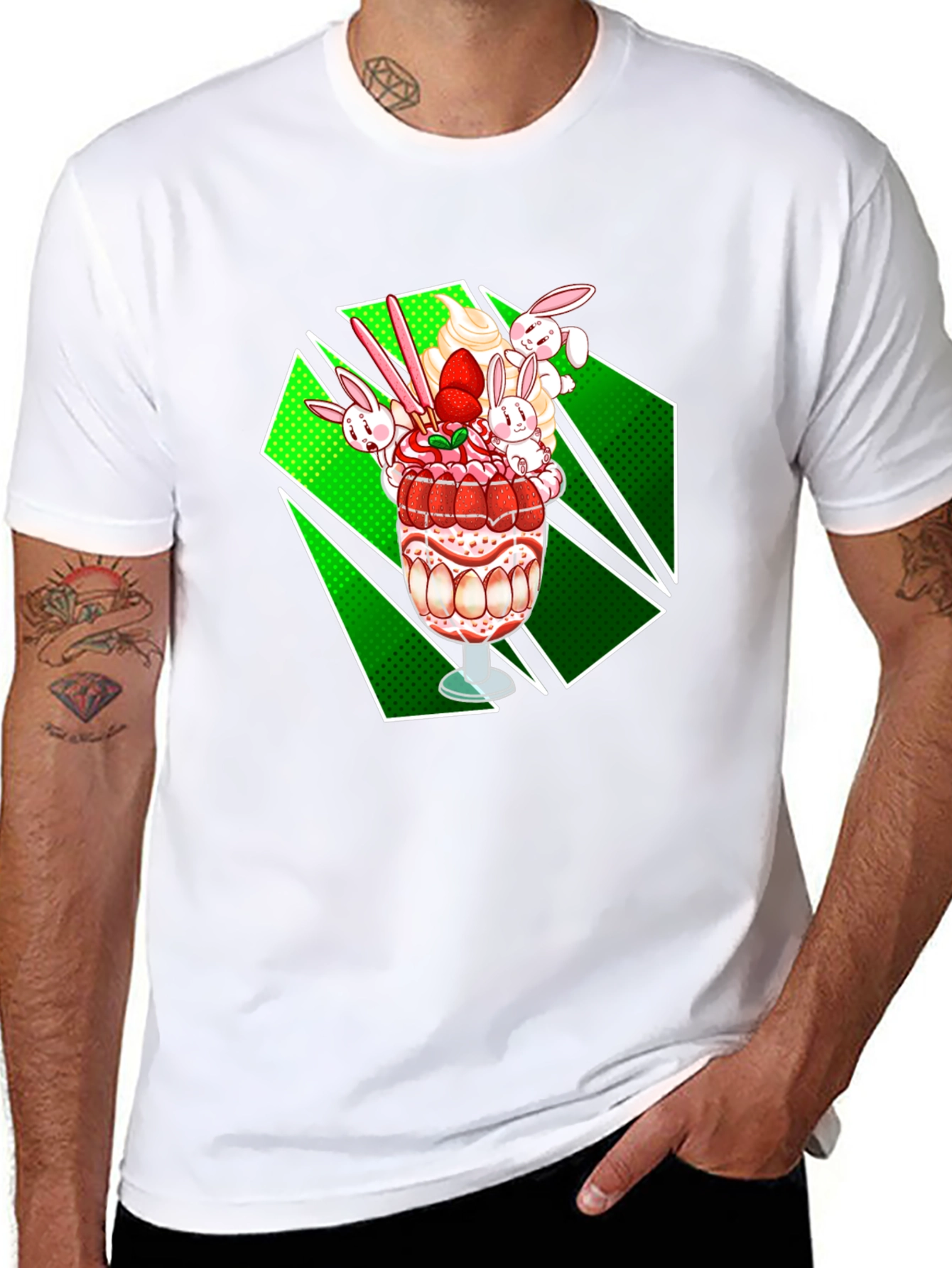 Black Dessert T-Shirt - Funky Food Tee view 8