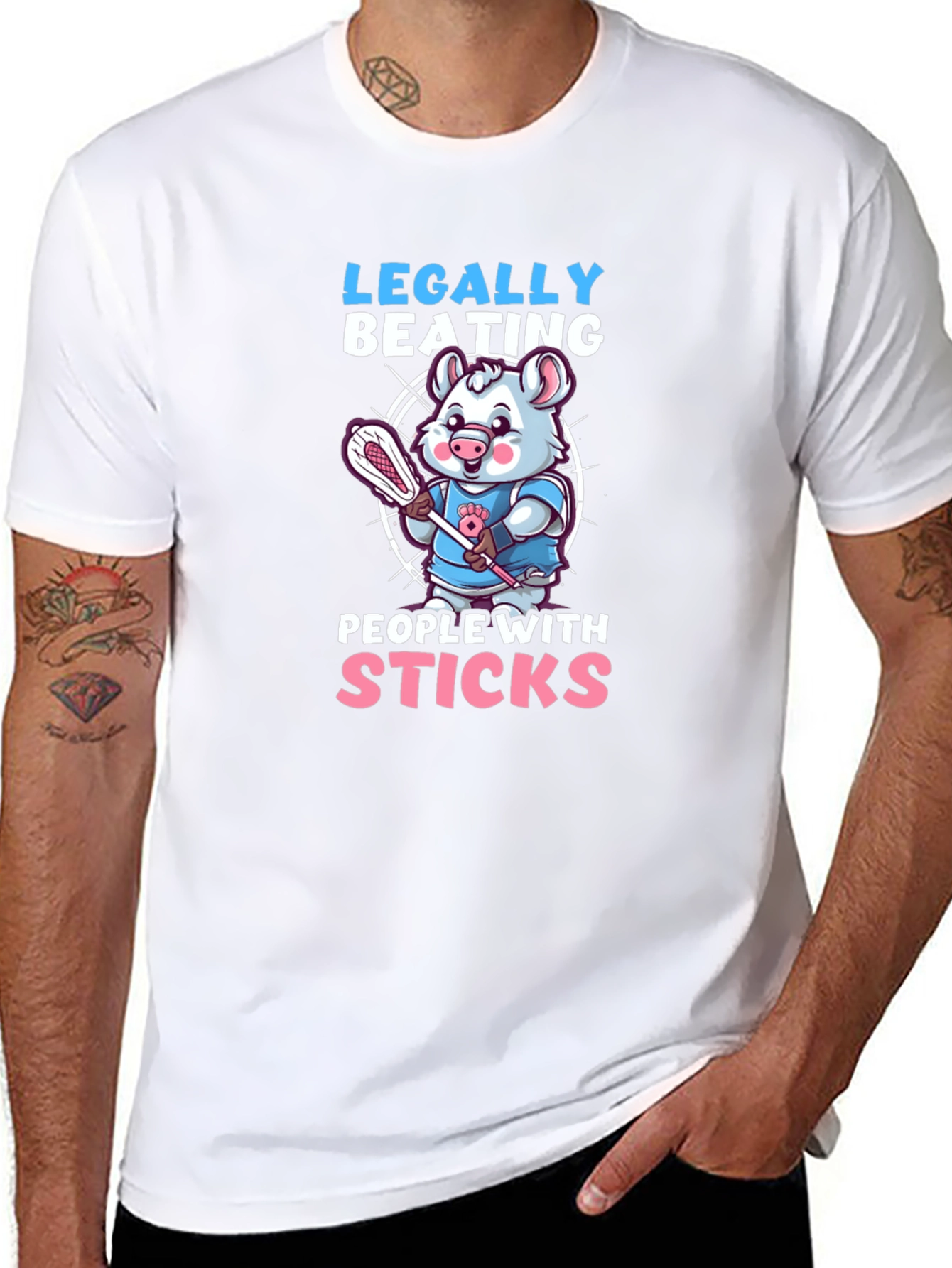 Black Legally Beating People With Sticks T-Shirt view 8