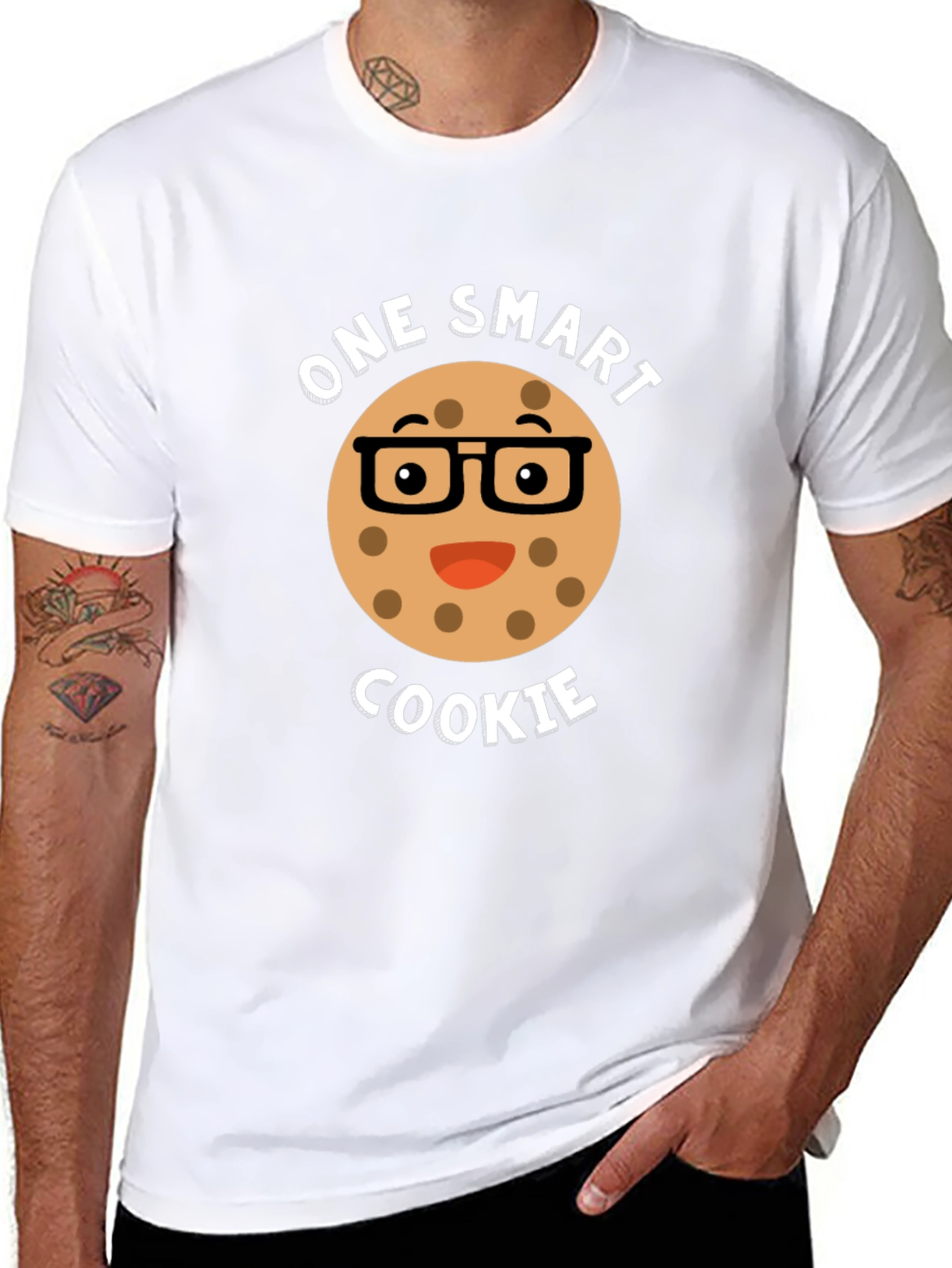 Black One Smart Cookie T-Shirt view 8