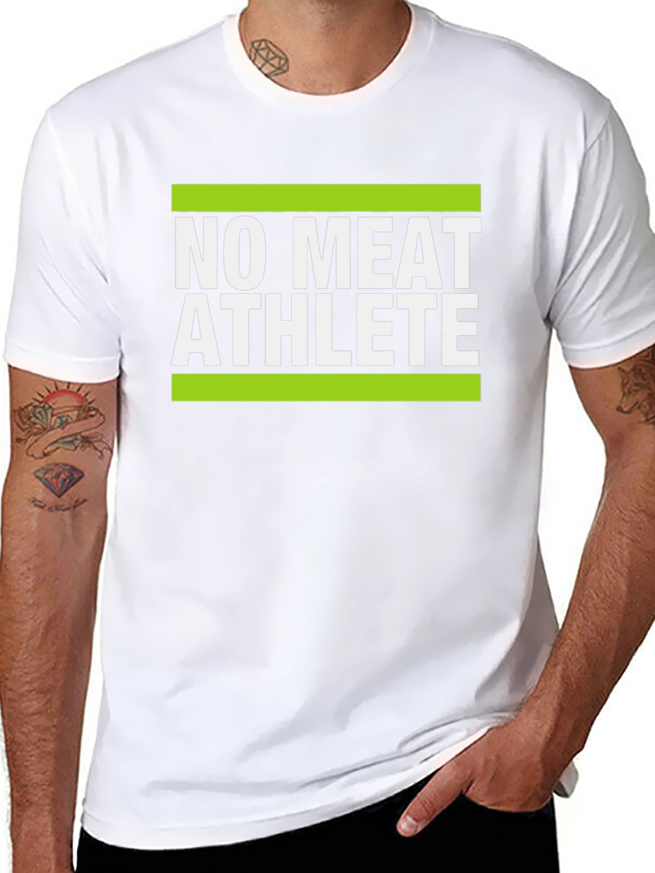 Black No Meat Athlete Graphic T-Shirt view 8