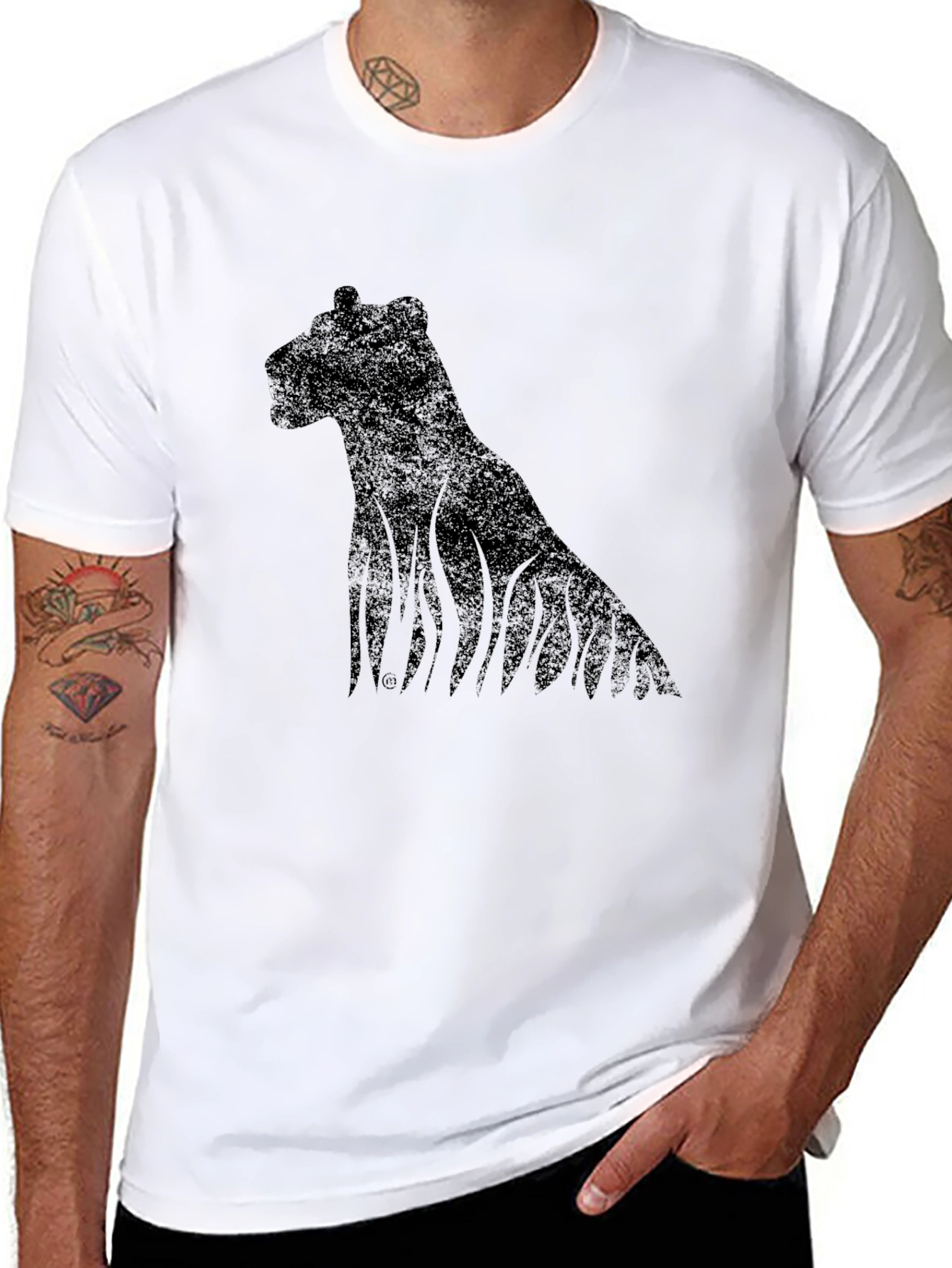Black Men's Black Panther Graphic Tee view 8