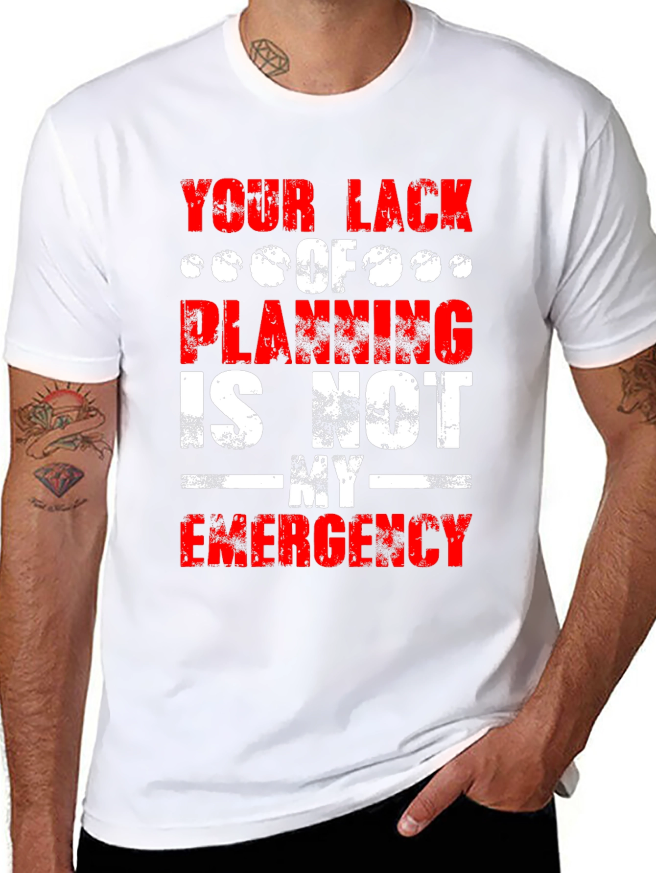 Black Your Lack of Planning Men's T-shirt view 8