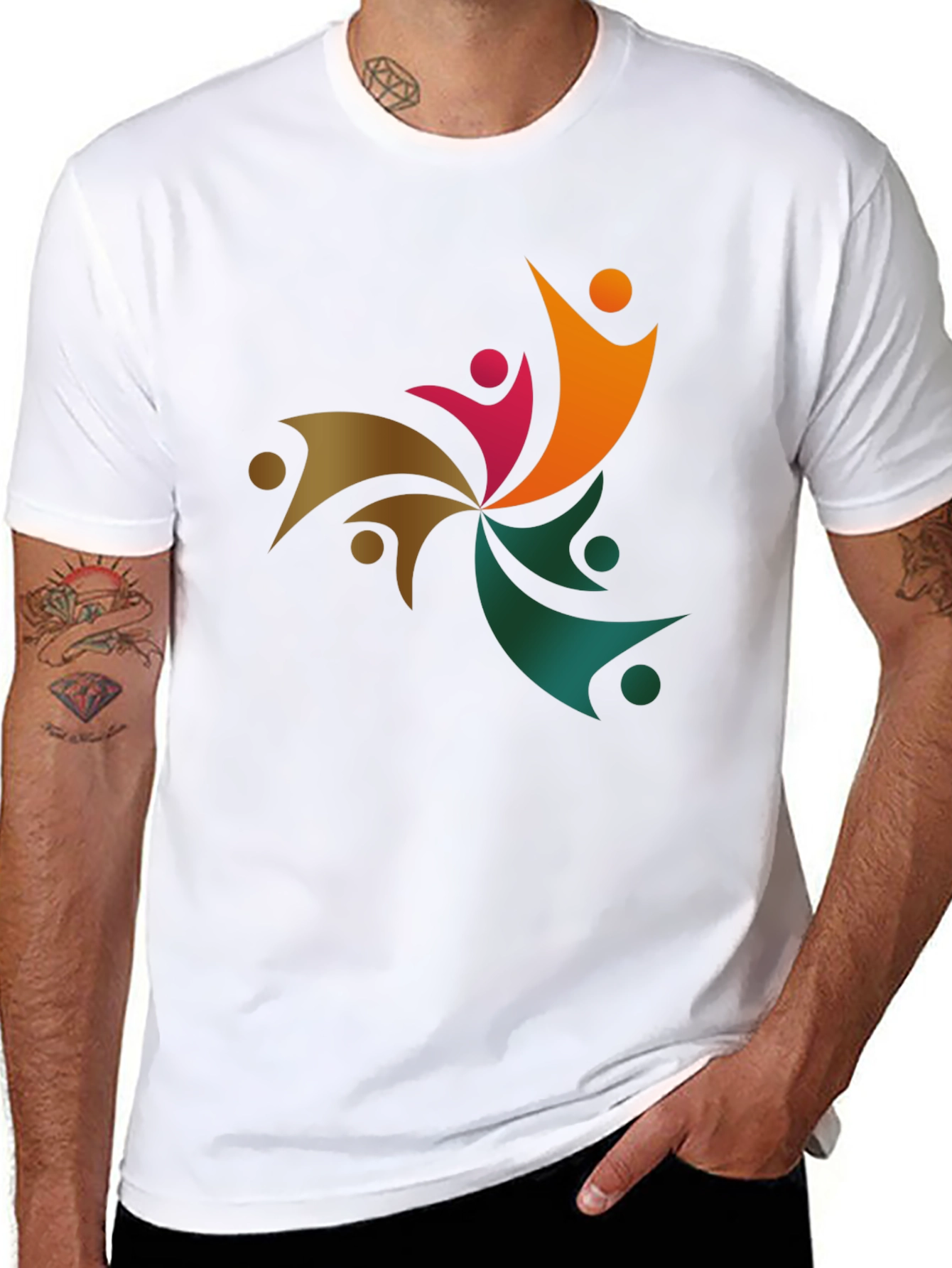 Black Community Unity Graphic T-Shirt - Soft Cotton Blend view 8