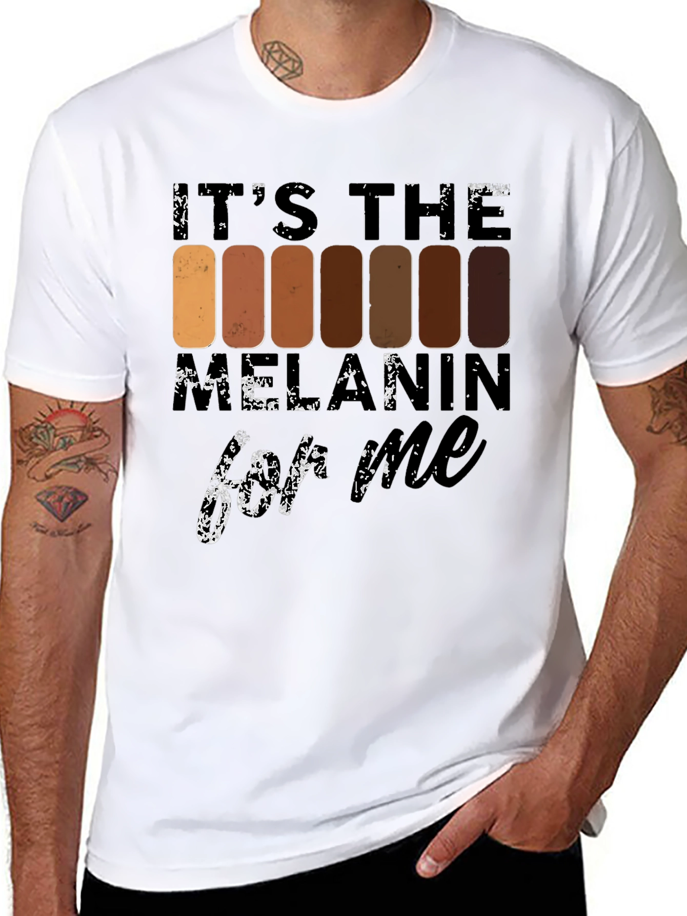 Black Melanin T-Shirt - It's The Melanin For Me view 8