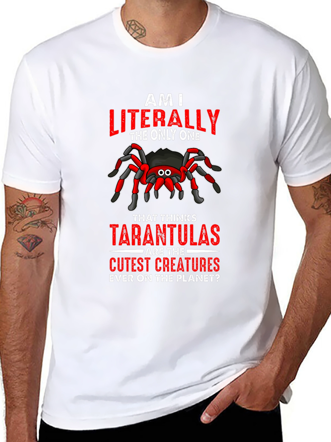 Black Tarantula Lover's Graphic T-Shirt view 8