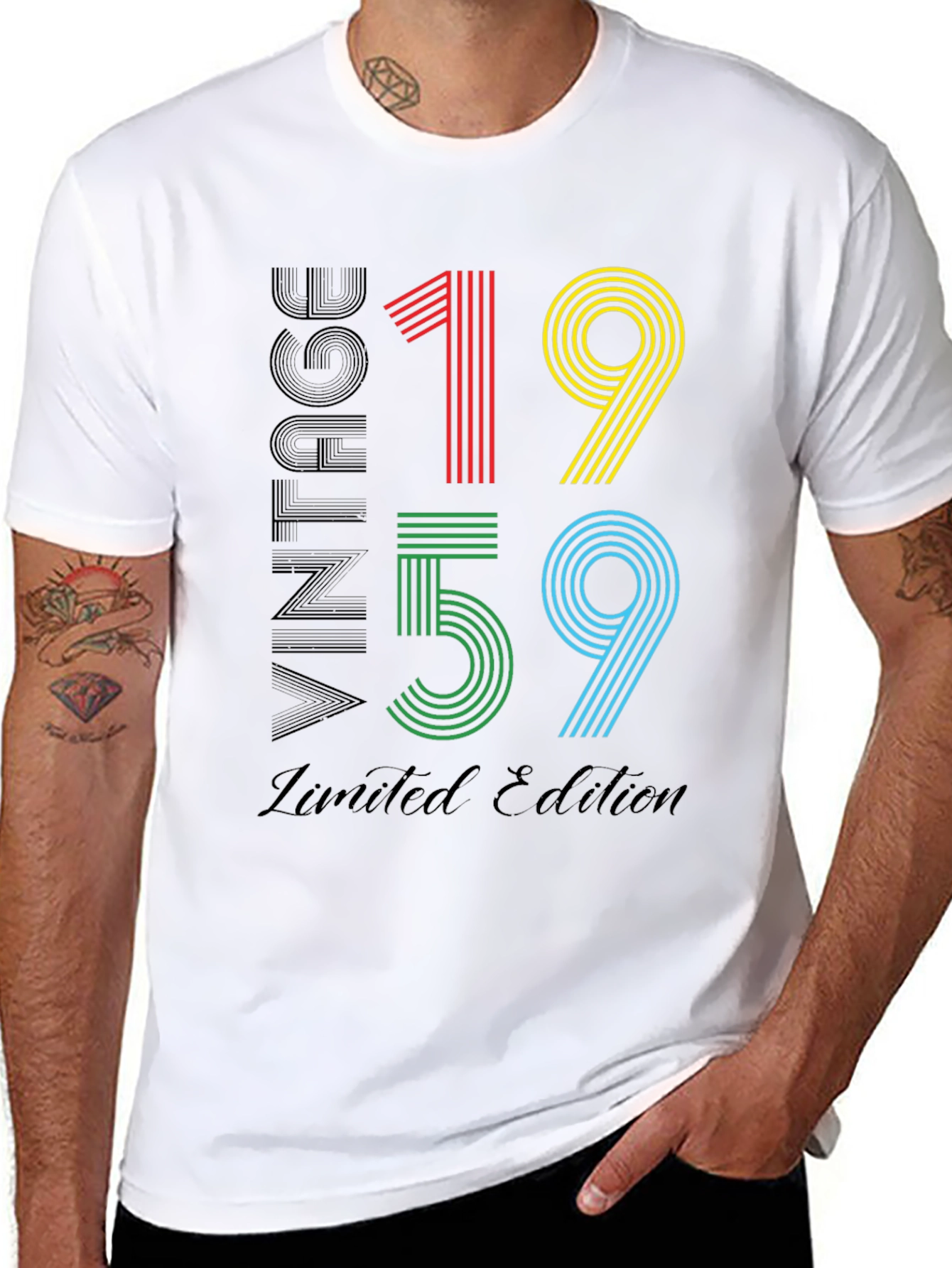 Black Vintage 1959 Limited Edition T-Shirt view 8