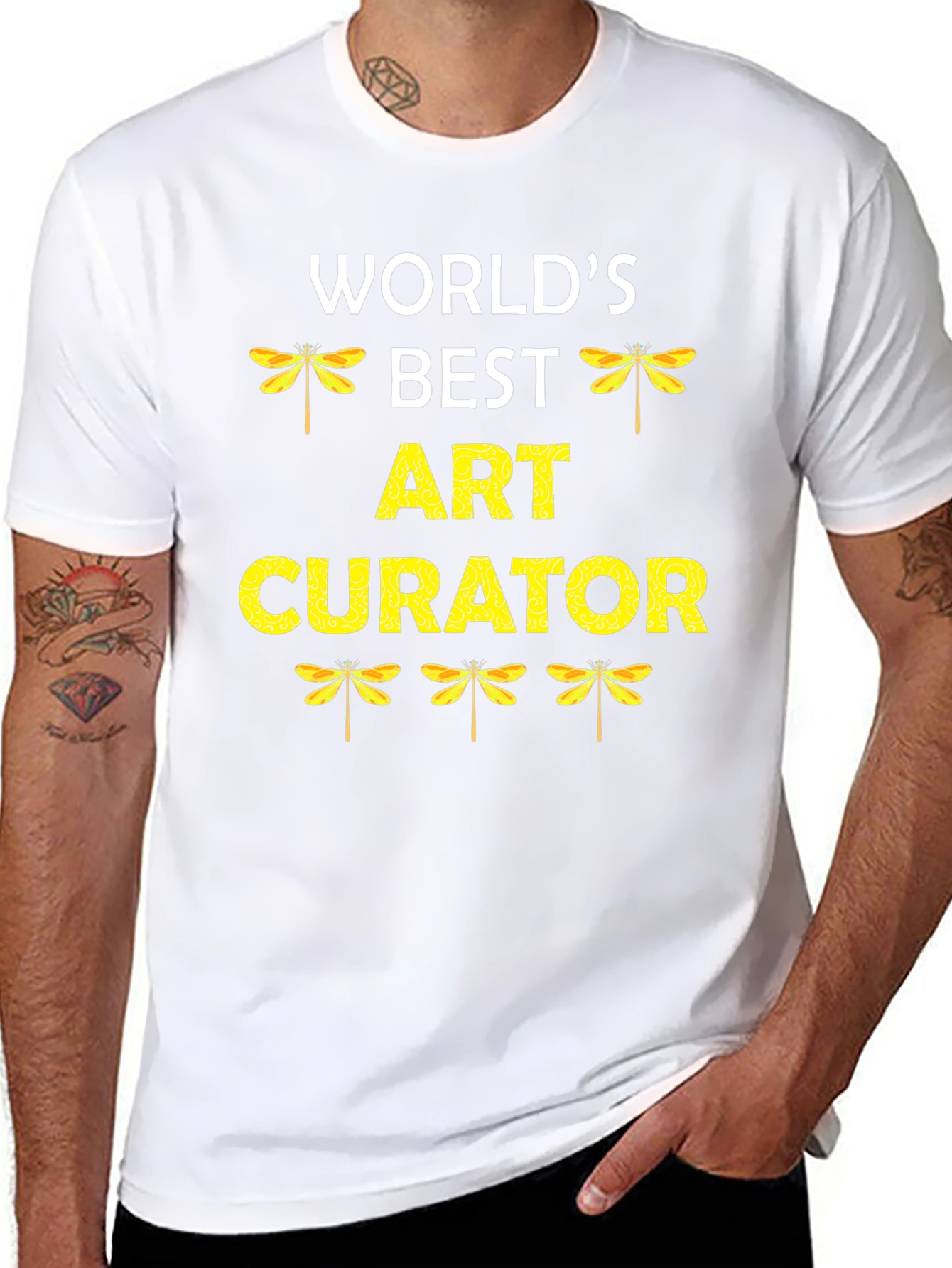 Black World's Best Art Curator Graphic Tee view 8