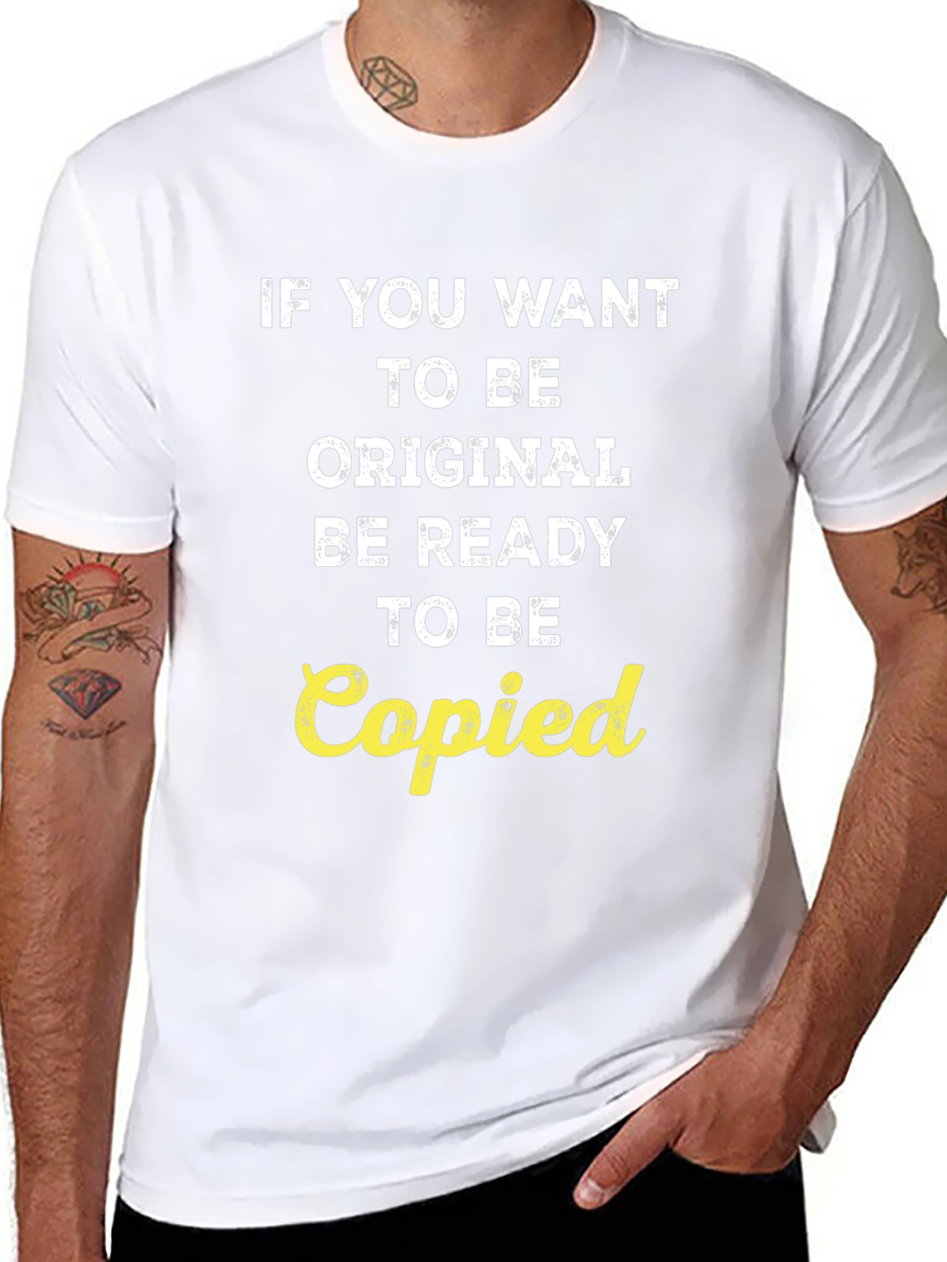 Black Originality T-Shirt - Be Ready to Be Copied view 8