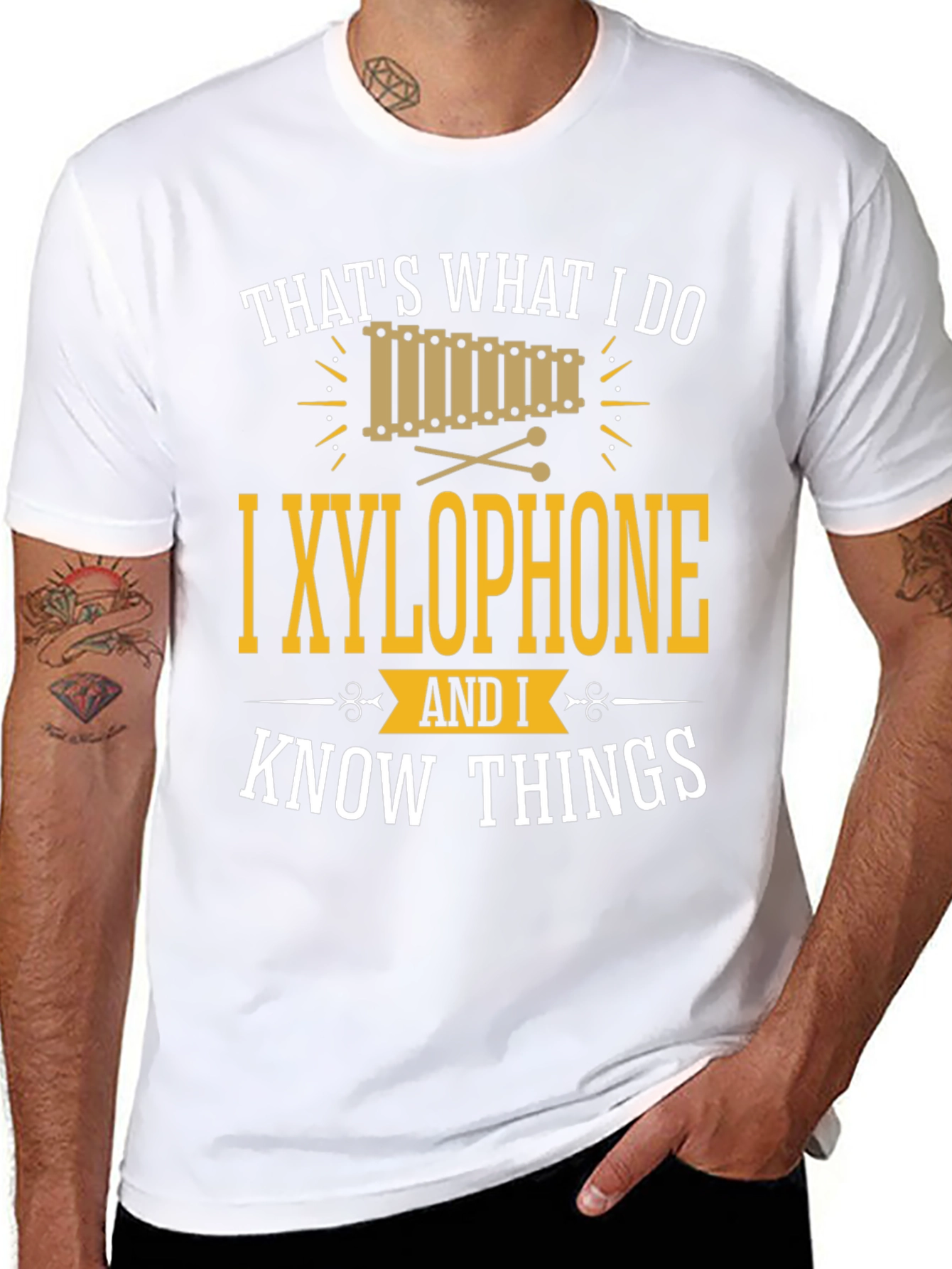 Black That's What I Do I Xylophone T-Shirt view 8