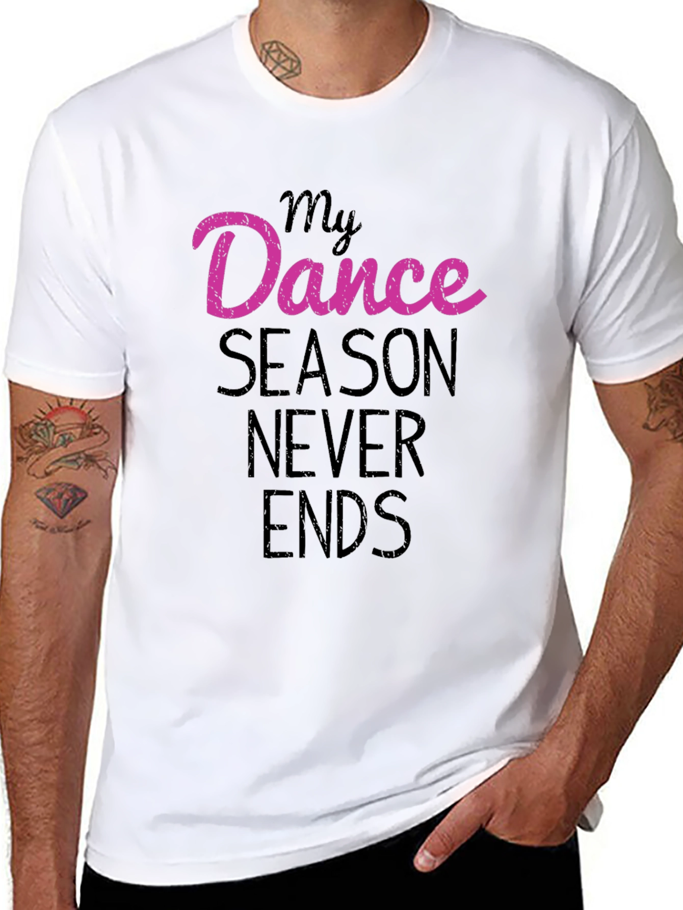 Black My Dance Season Never Ends Black T-Shirt view 8