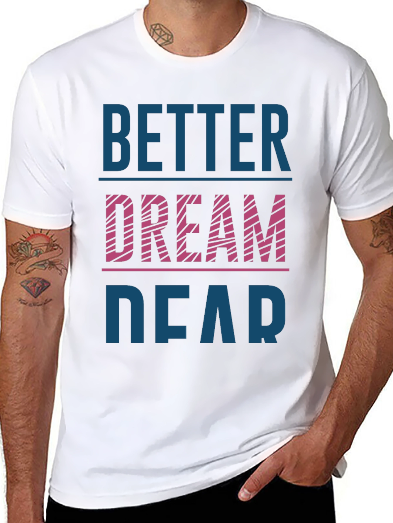 Black Better Dream Dear Graphic T-Shirt view 8