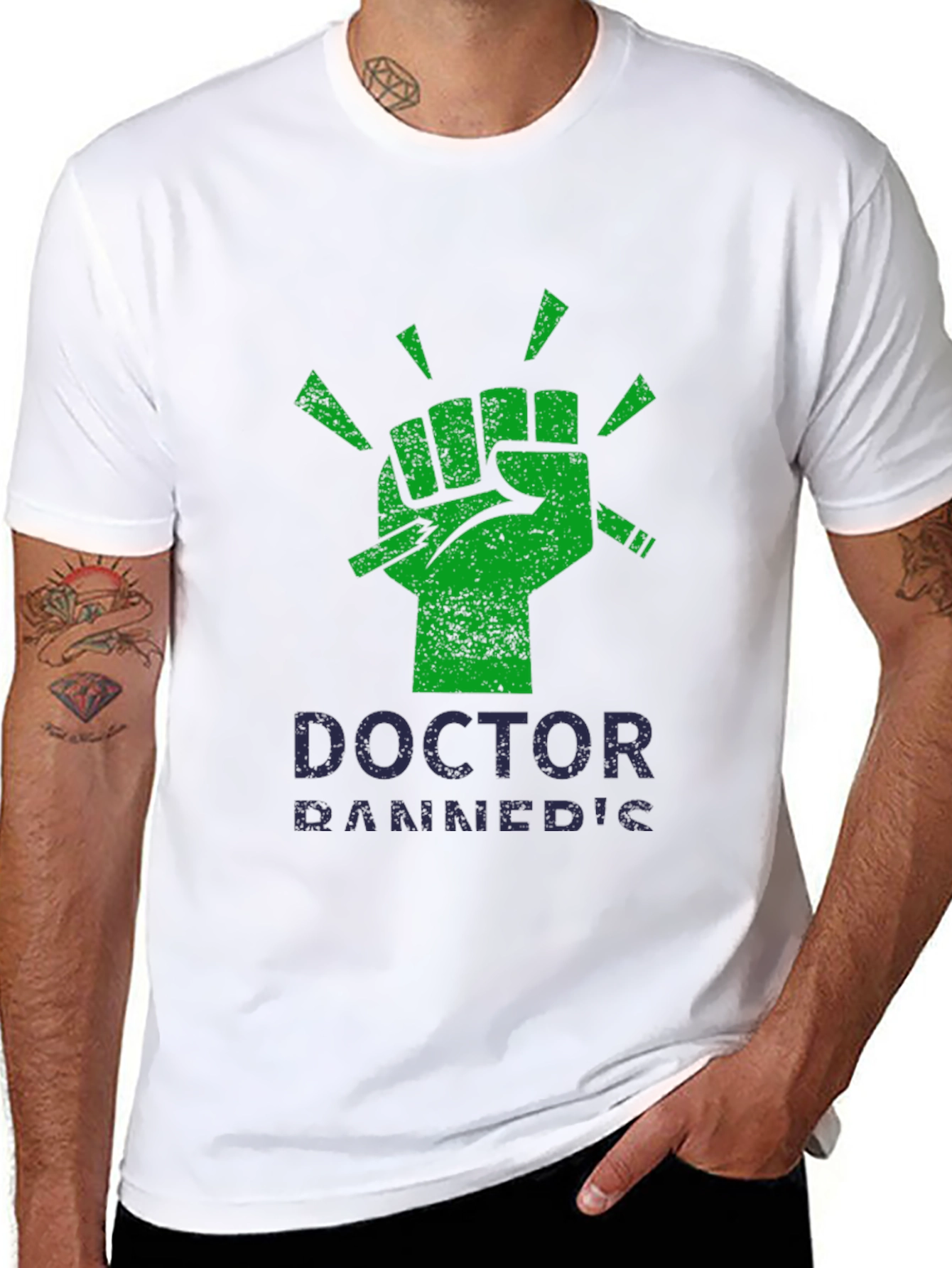 Black Doctor Rannedic Novelty T-Shirt view 8