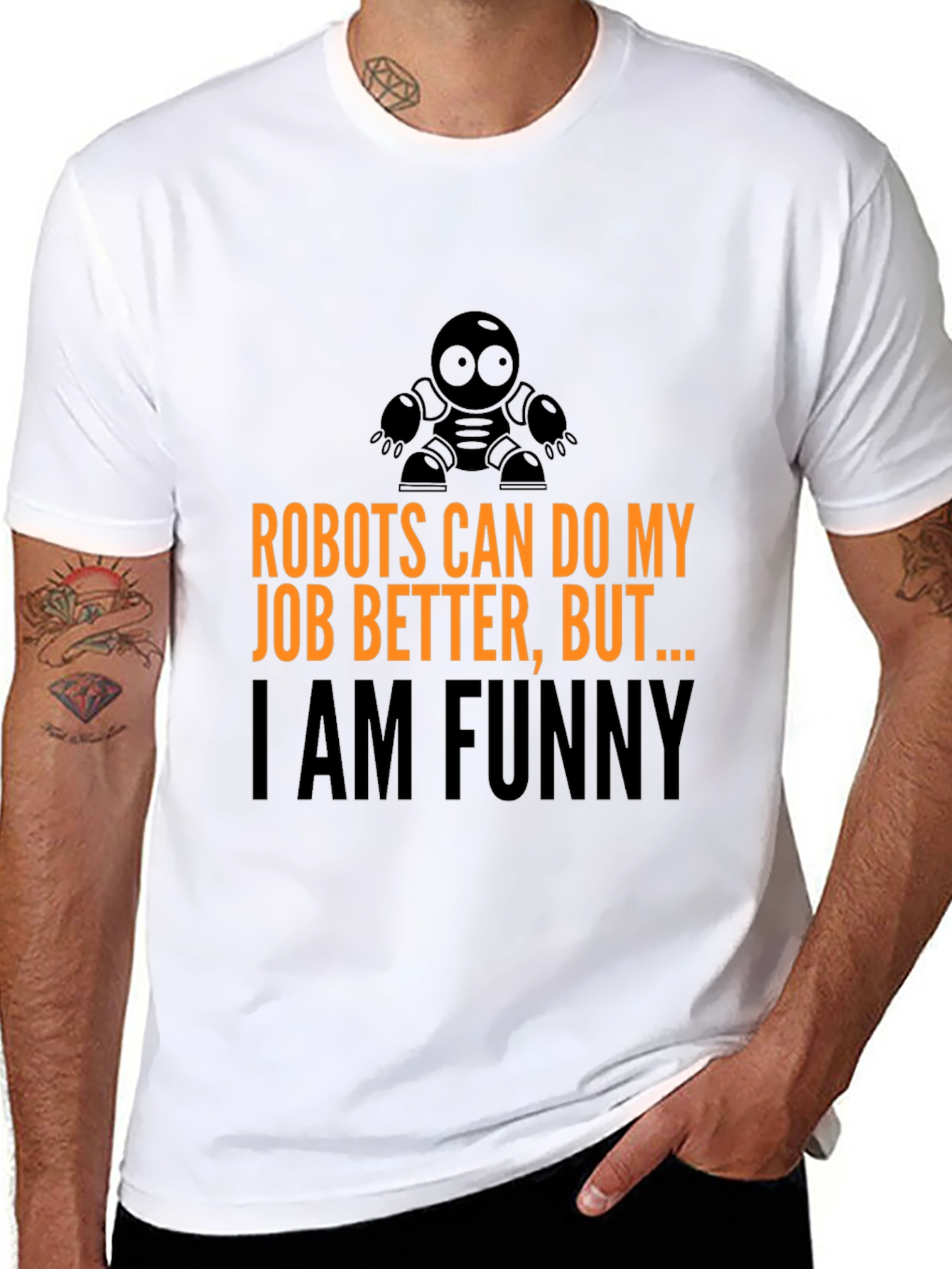 Black Robots Can Do My Job T-Shirt view 8