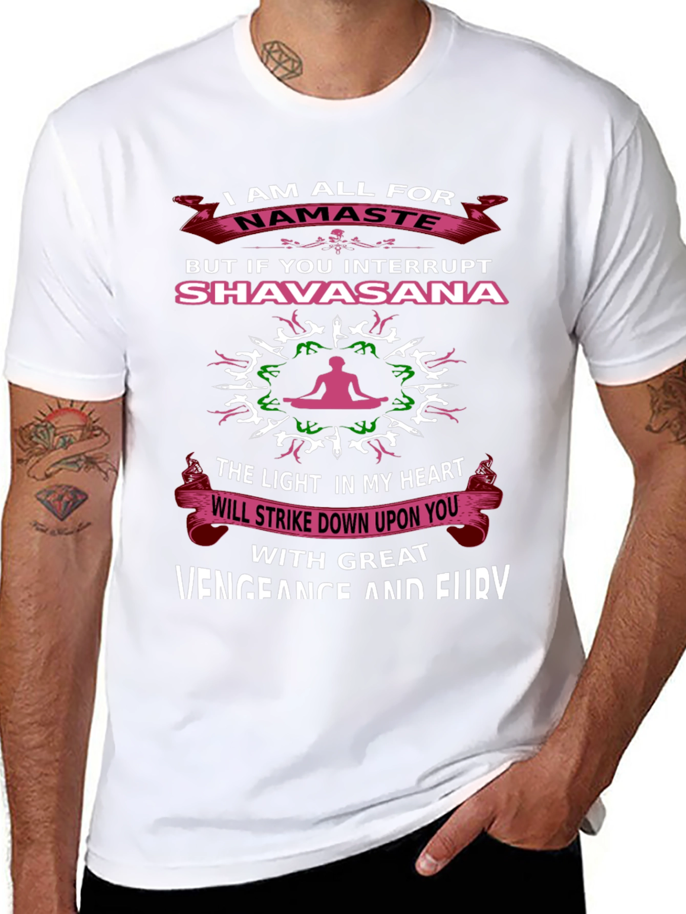 Black Namaste Shavasana Graphic T-Shirt view 8