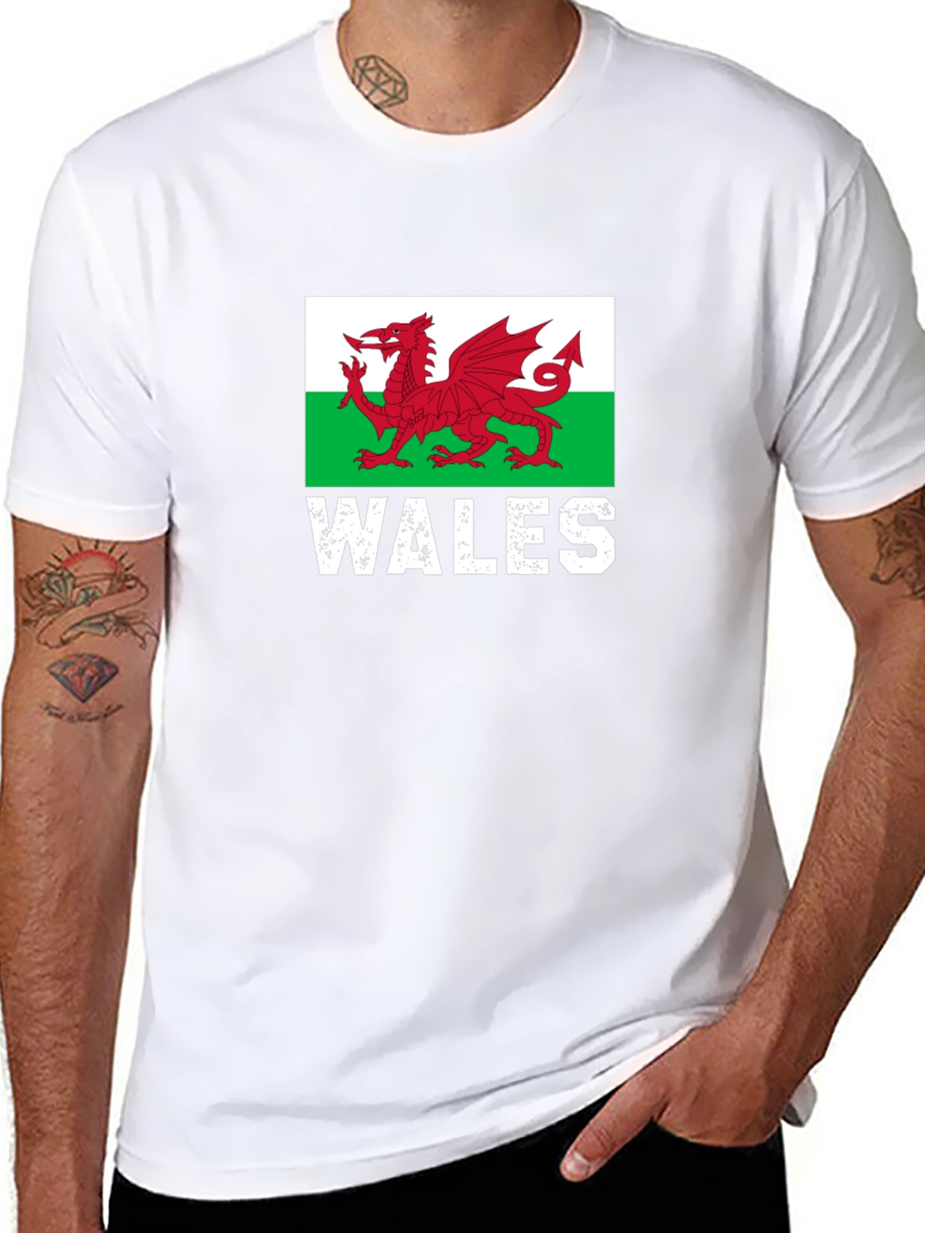 Welsh Flag Dragon T-Shirt - Wales Pride - 8