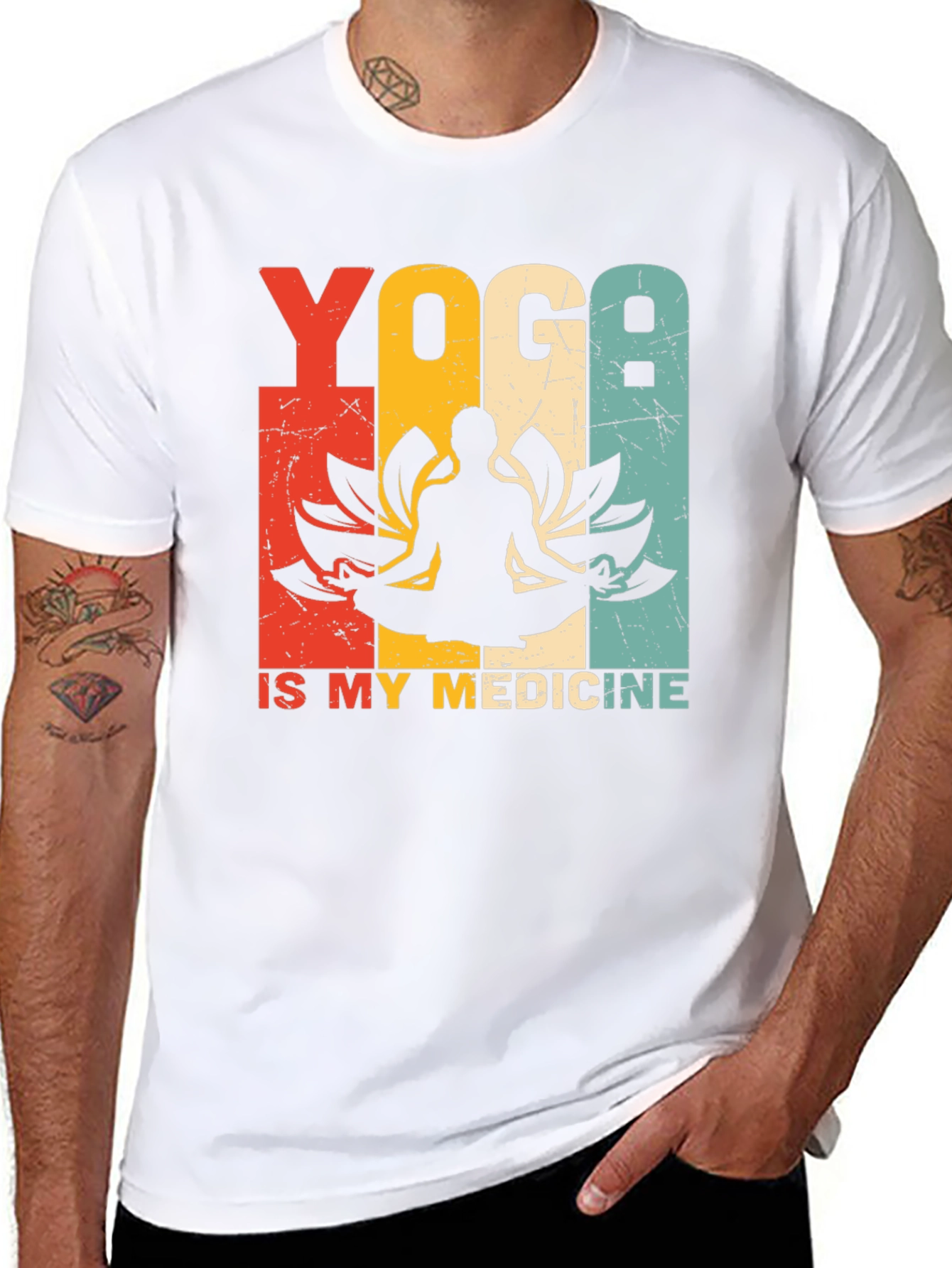 Black Yoga is My Medicine Graphic Tee view 8