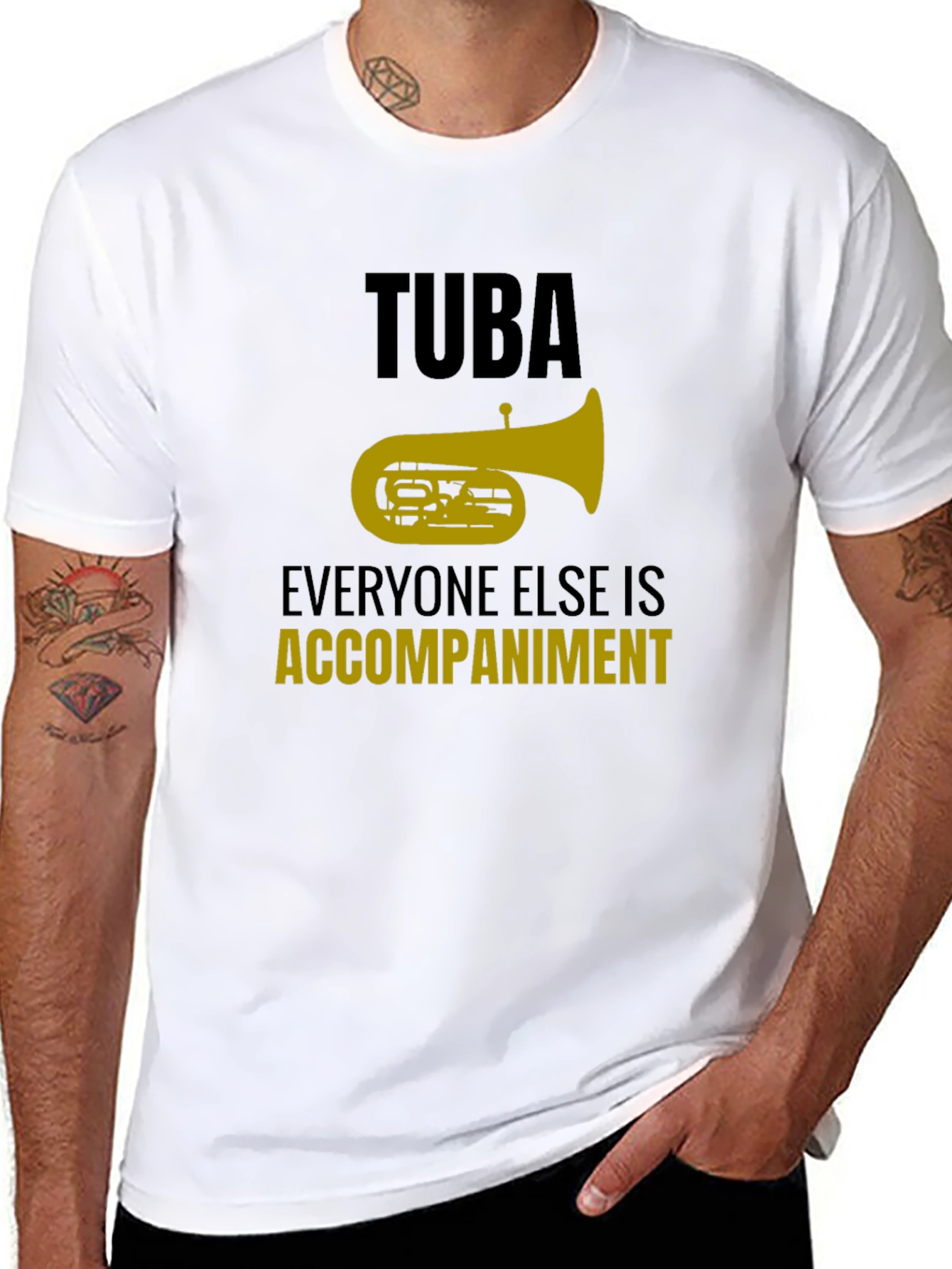 Black Tuba Accompaniment T-Shirt view 8