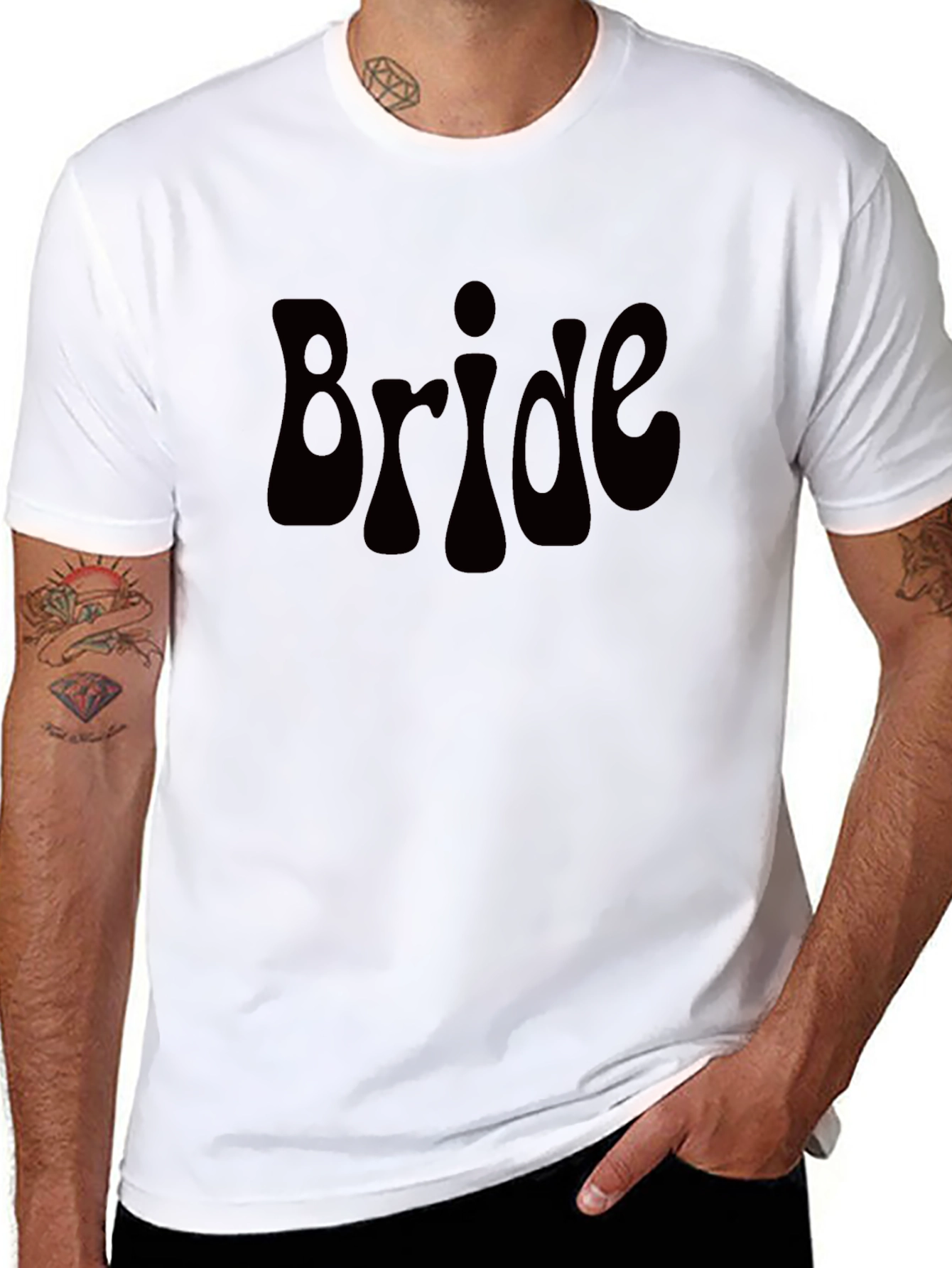 Bride T-Shirt - Retro Style Wedding Tee - 8