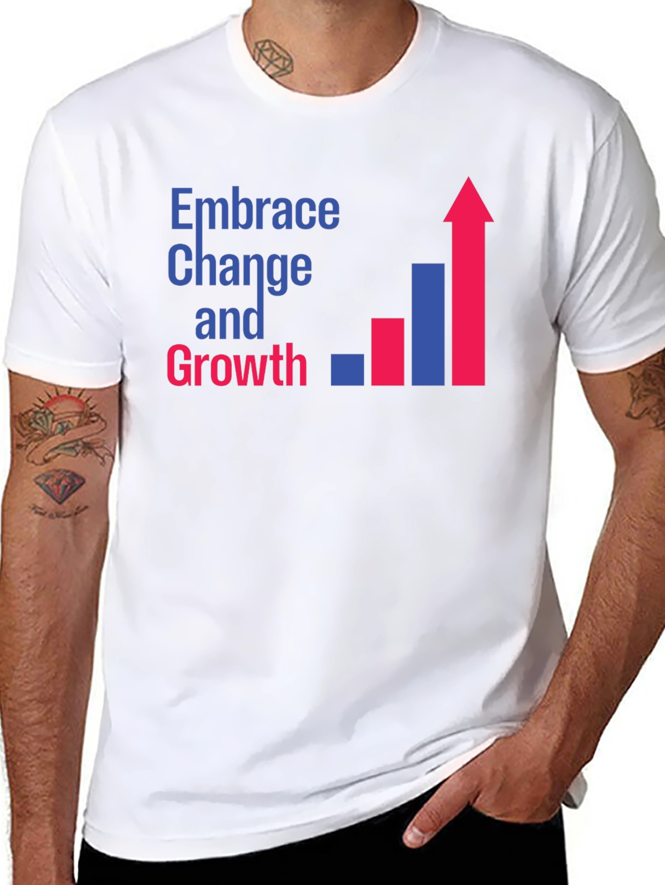 Embrace Change & Growth Black T-Shirt - 8