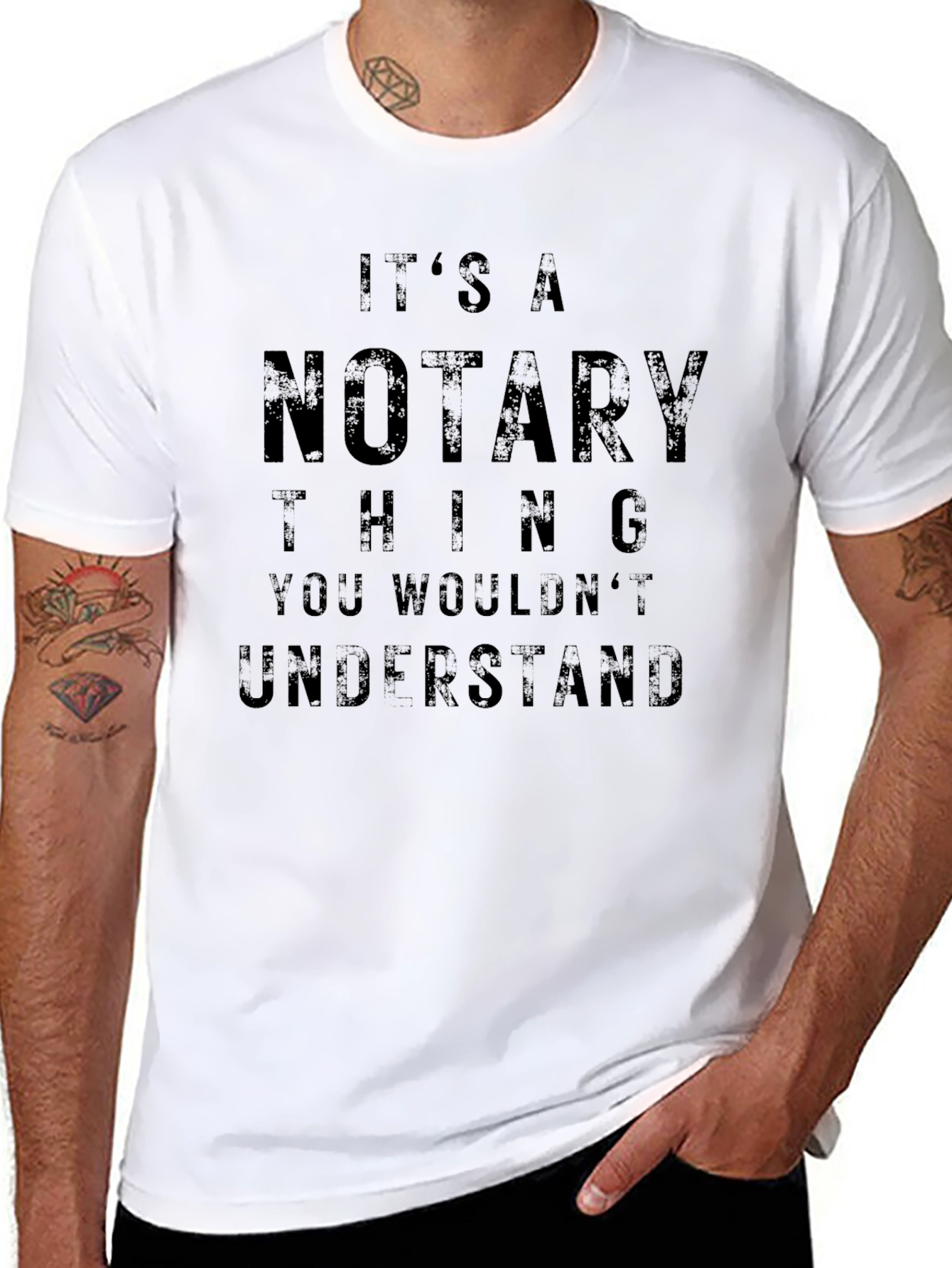 Black It's a Notary Thing T-Shirt view 8