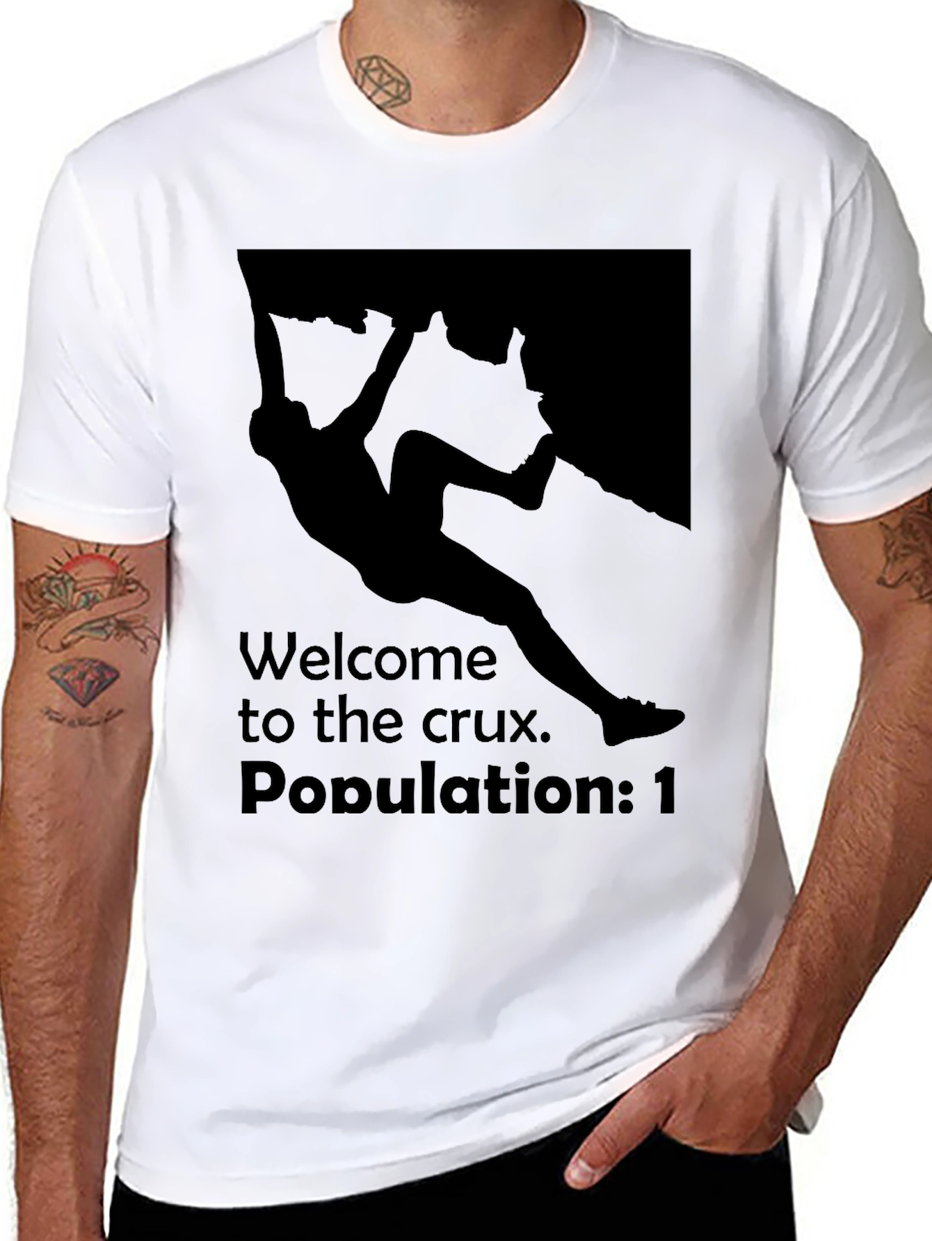 Black Rock Climbing T-Shirt - Welcome to the Crux view 8
