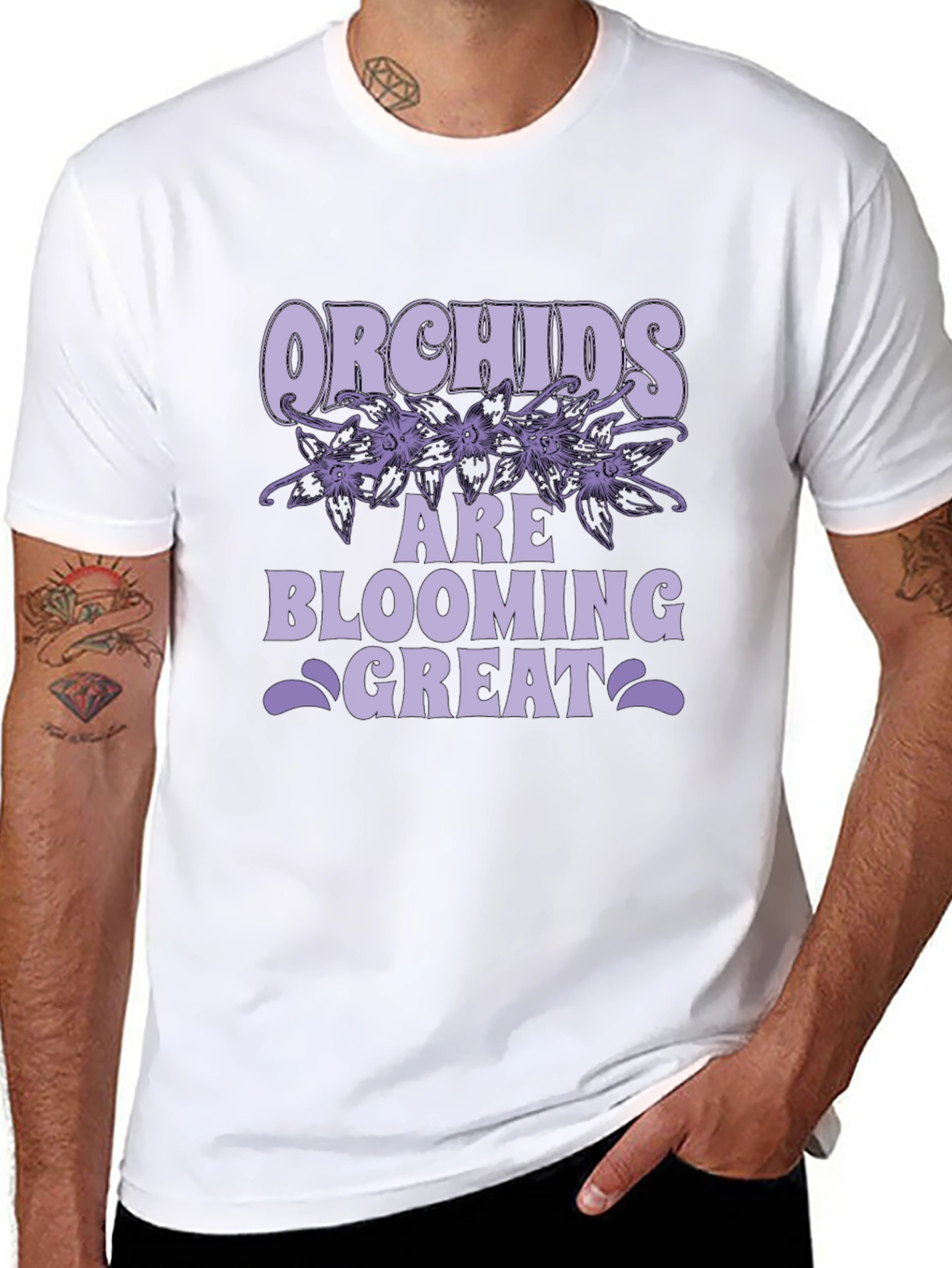 Black Orchids Are Blooming Great T-Shirt view 8