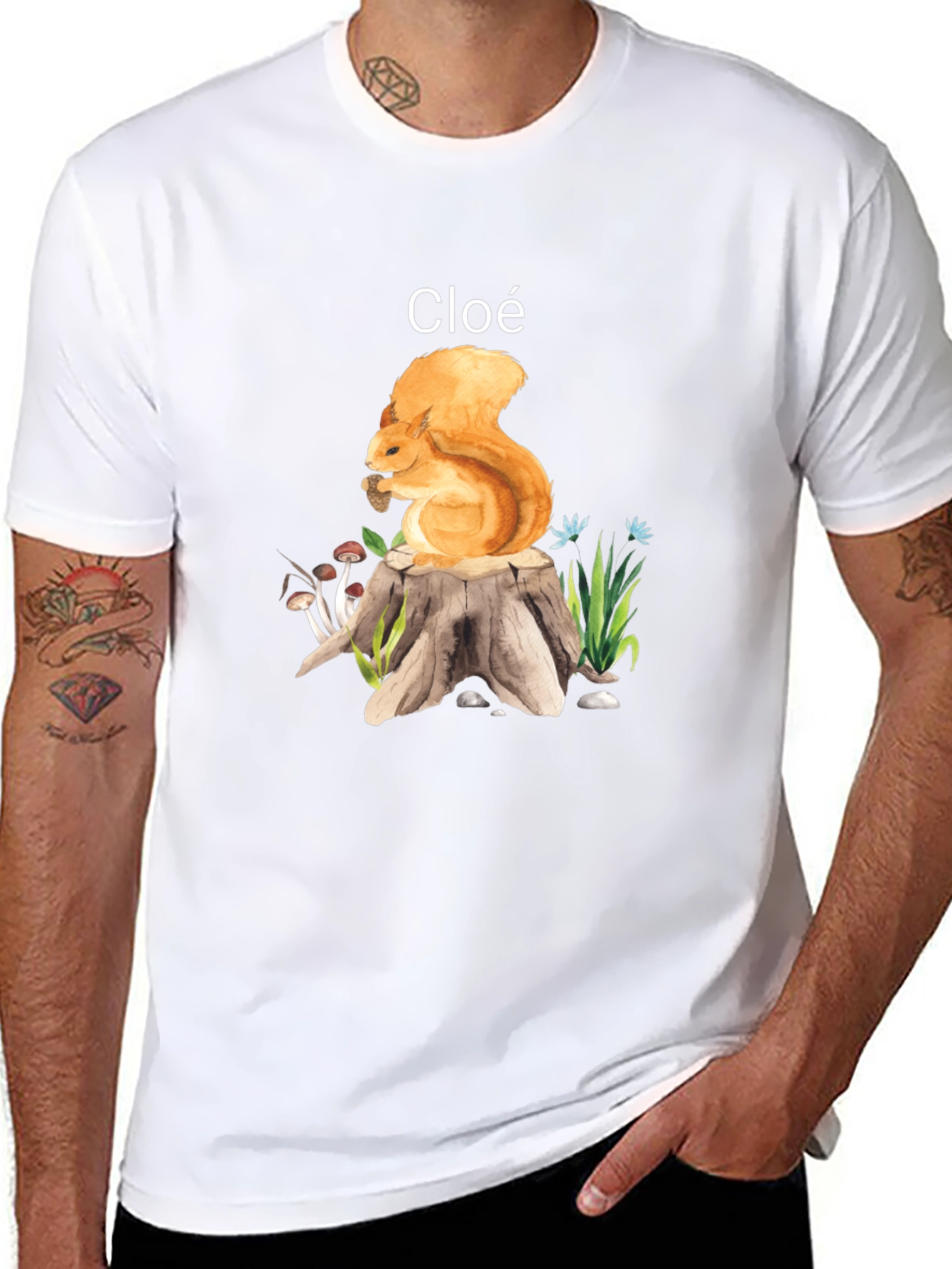 Black Squirrel Personalized T-Shirt - Custom Name view 8