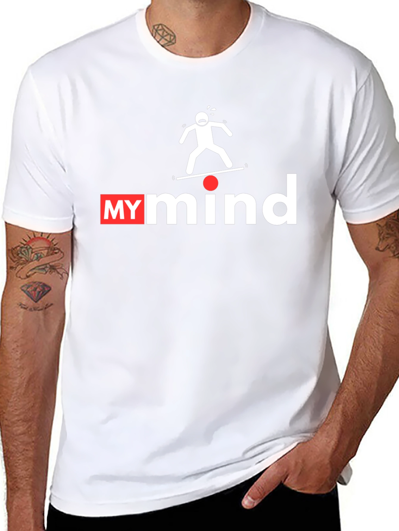Black My Mind Balancing Act Graphic T-Shirt view 8