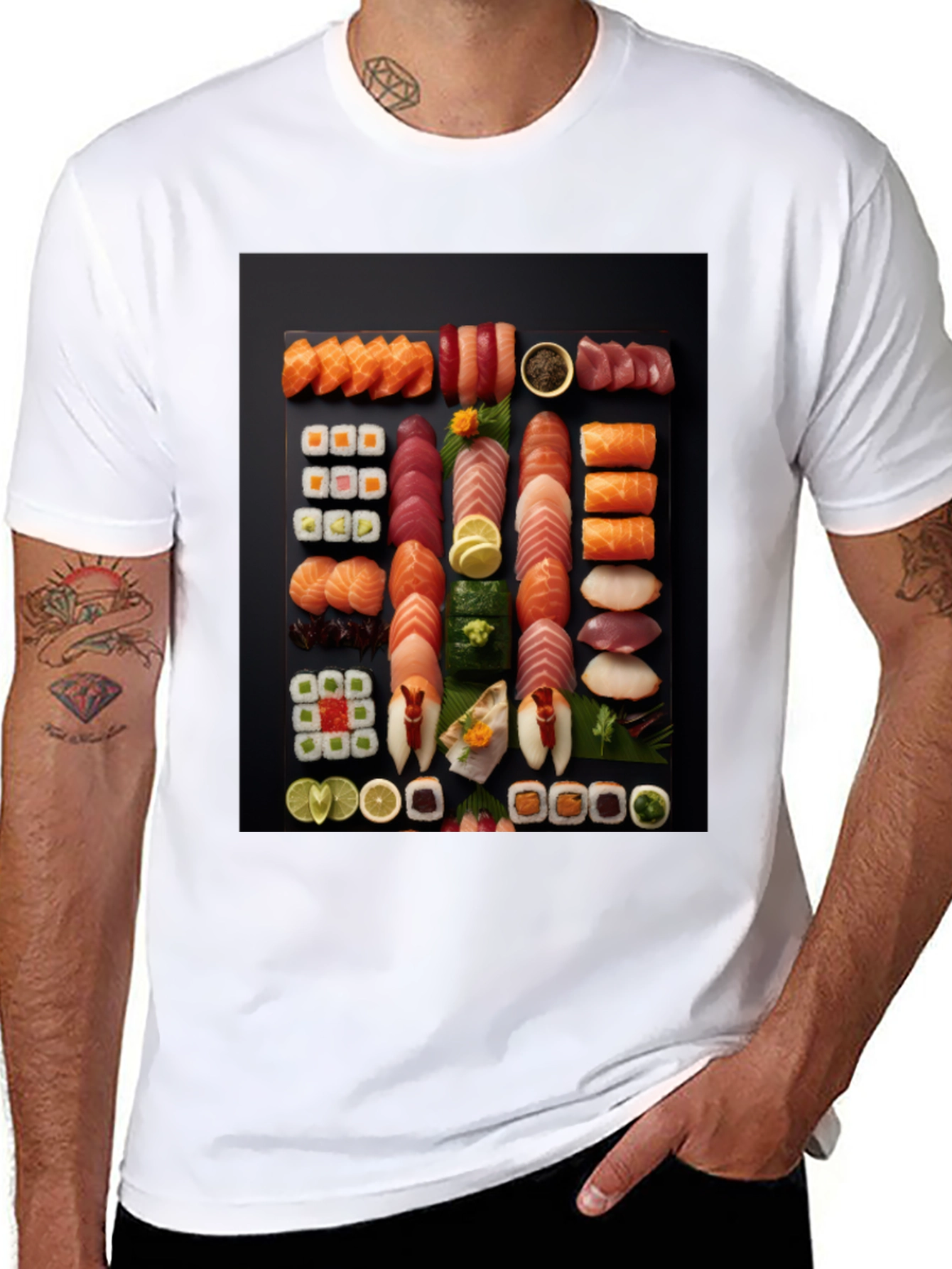 Sushi Feast T-Shirt - Foodie Fashion - 8