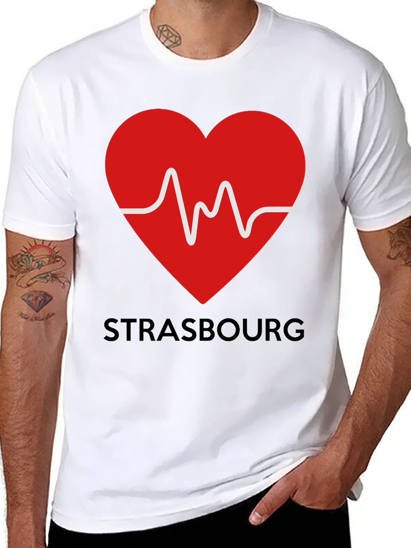 Strasbourg Heartbeat T-Shirt - City Pride - 8