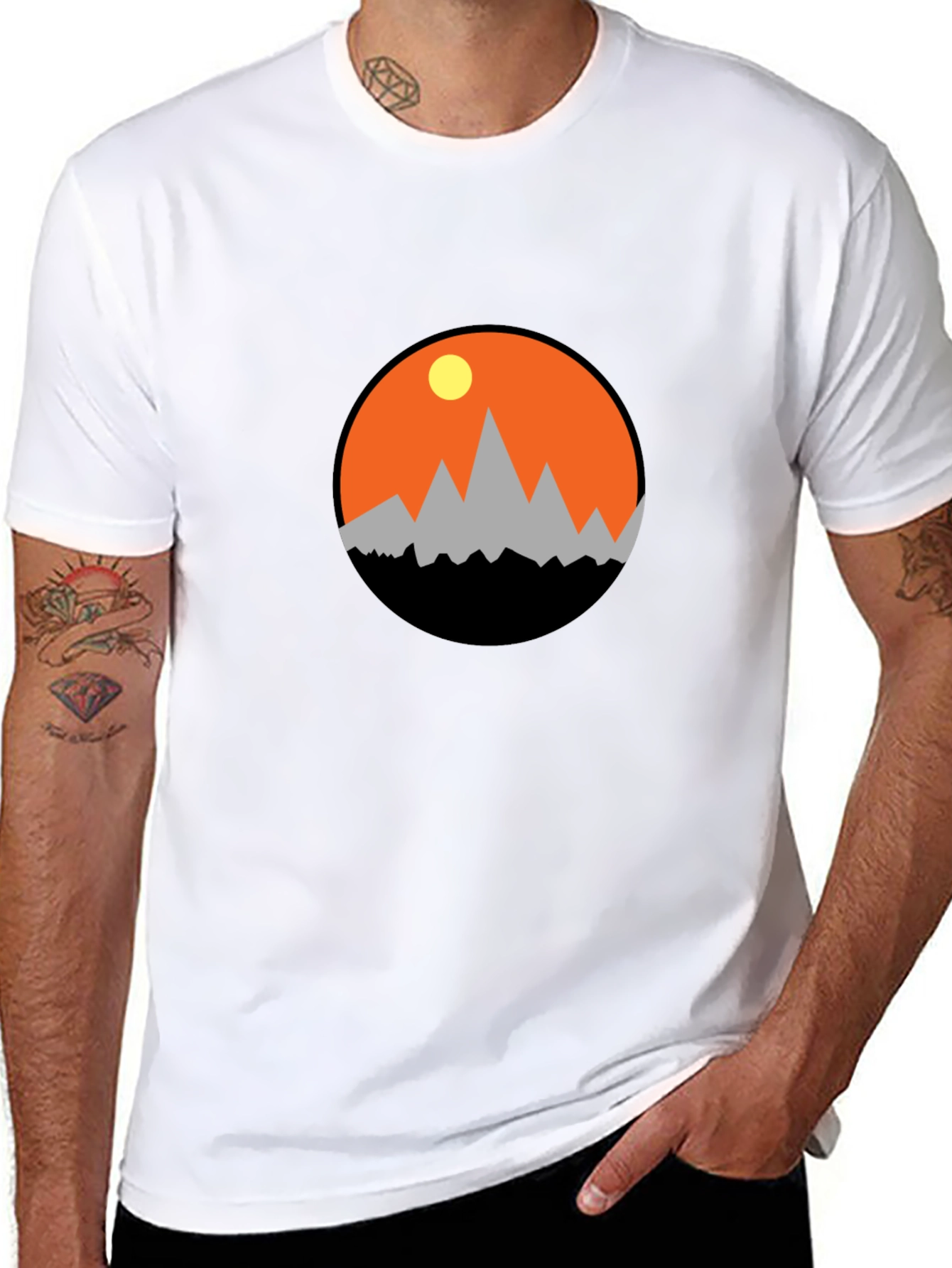 Black Mountain Sunset Graphic Tee - Adventure Awaits! view 8