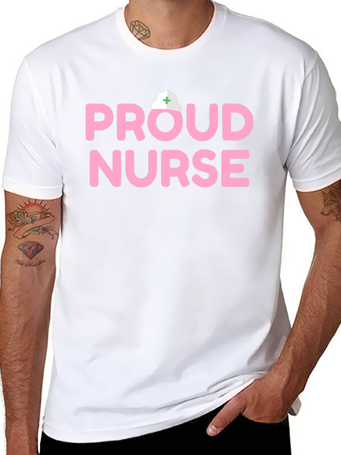 Black Proud Nurse T-Shirt - Stylish & Comfortable view 8