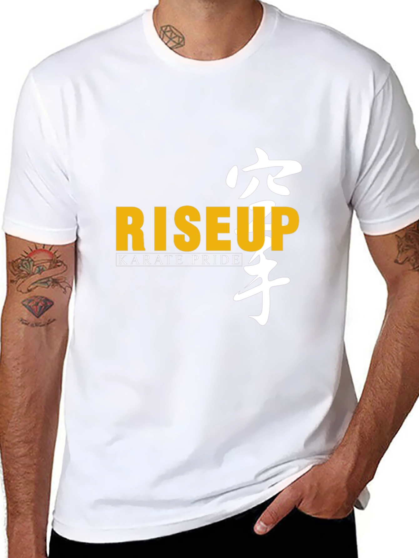 Black Rise Up Karate Pride Black T-Shirt view 8