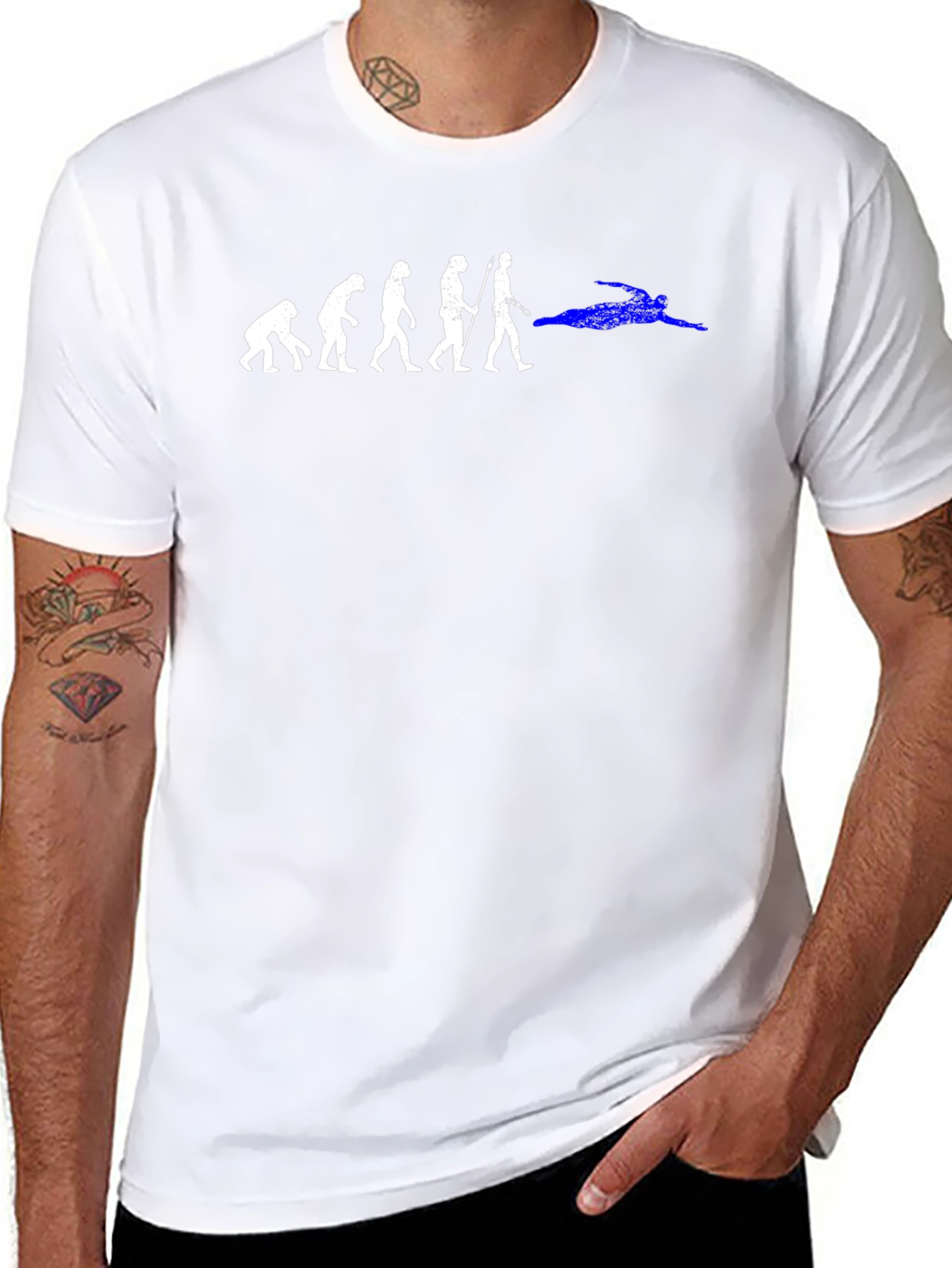 Evolution of Swimmer T-Shirt - 8