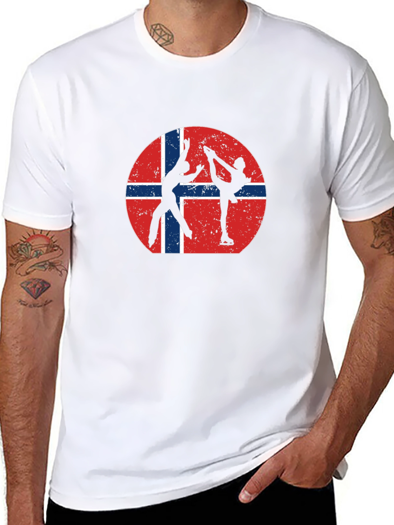 Black Norway Figure Skating T-Shirt view 8