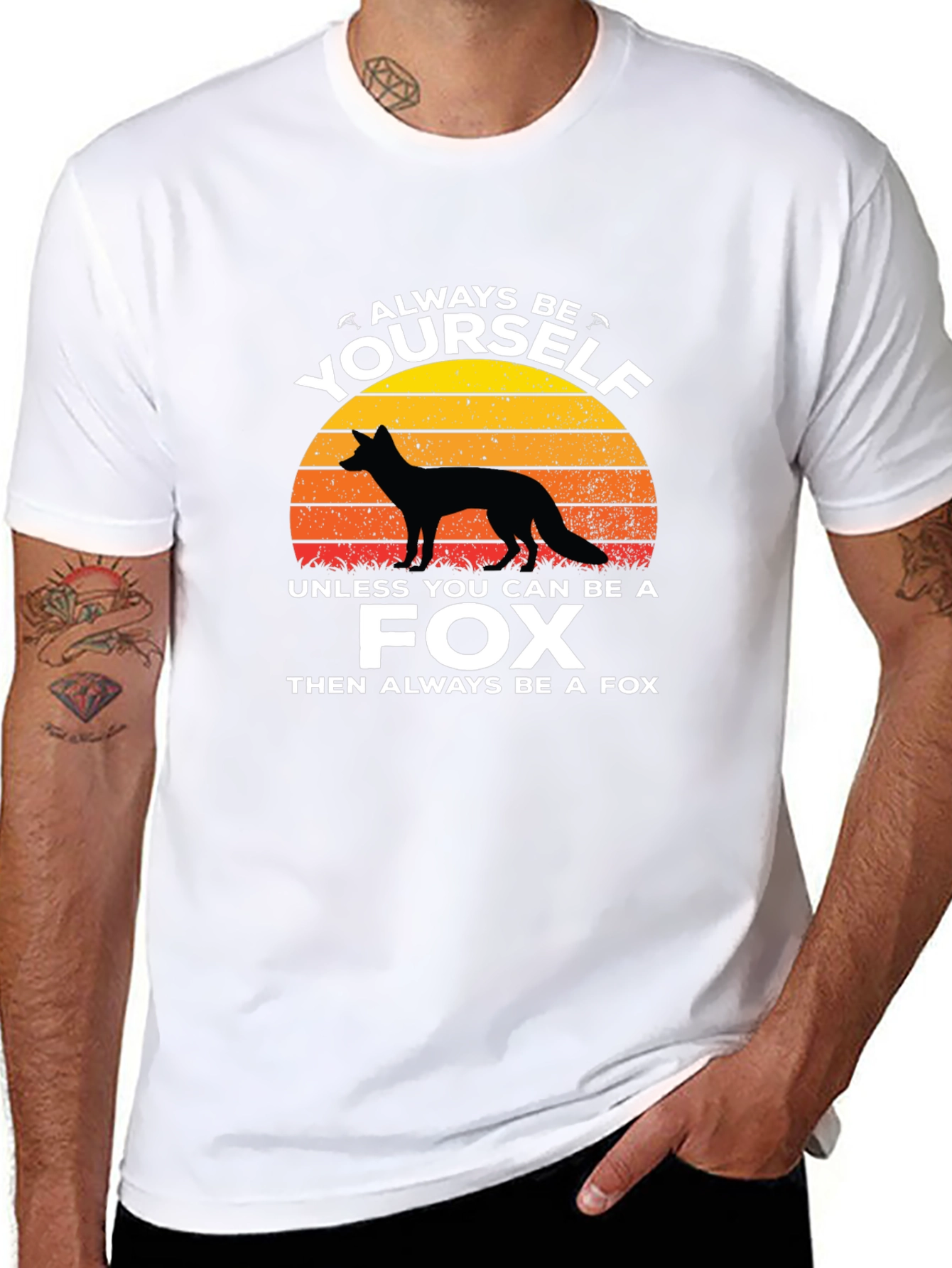 Black Always Be Yourself Unless You Can Be a Fox T-Shirt view 8