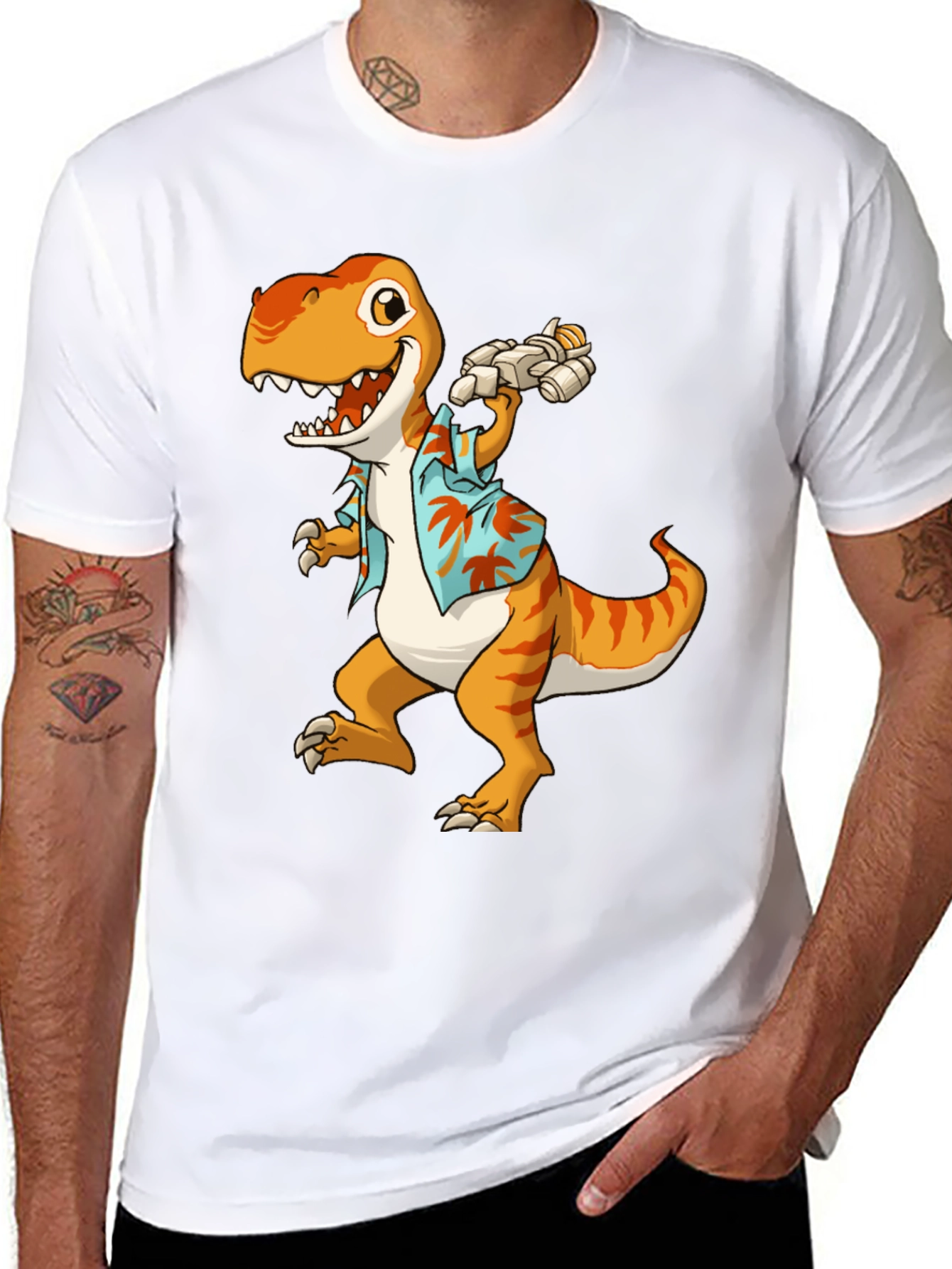 Black Dino Summer T-Shirt: Jurassic Fun! view 8