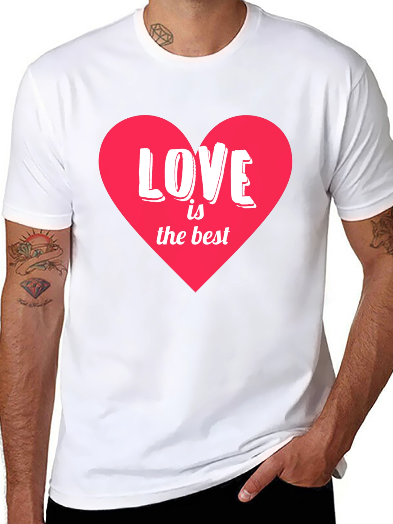 Love is the Best Heart Graphic T-Shirt - 8