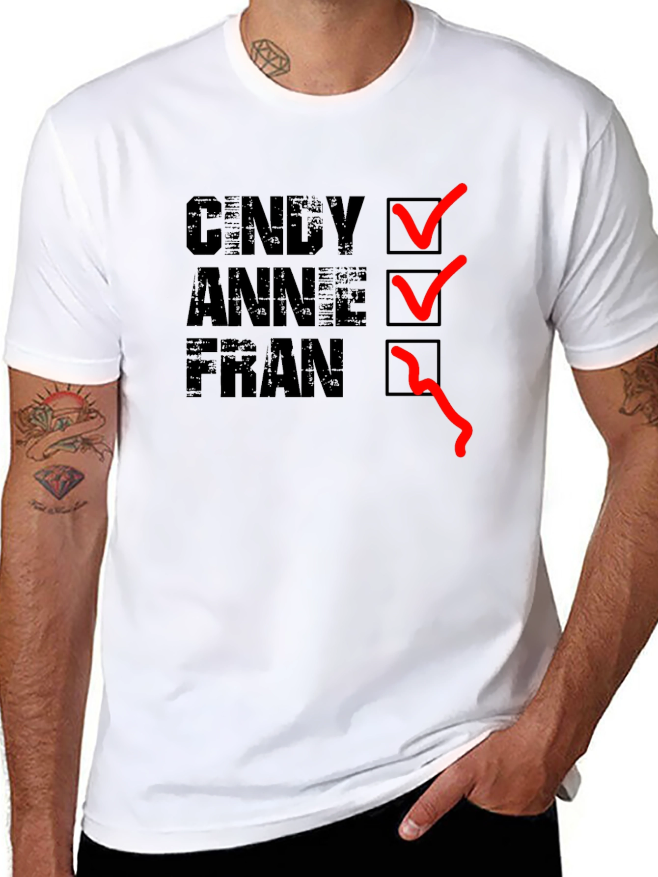 Black Cindy Anne Fran T-Shirt - Black Graphic Tee view 8