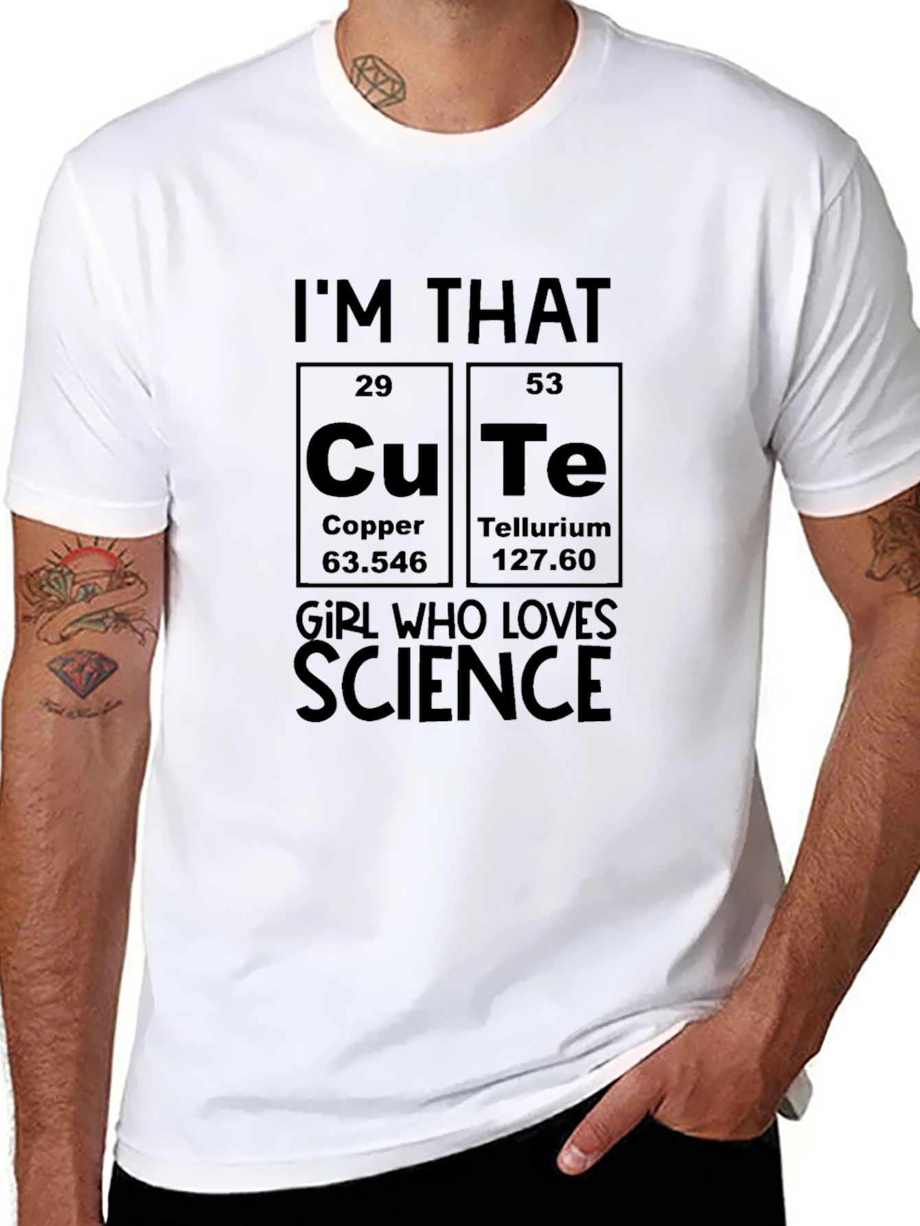 Science Lover T-Shirt: Cute Copper Tellurium Chemistry Tee - 8