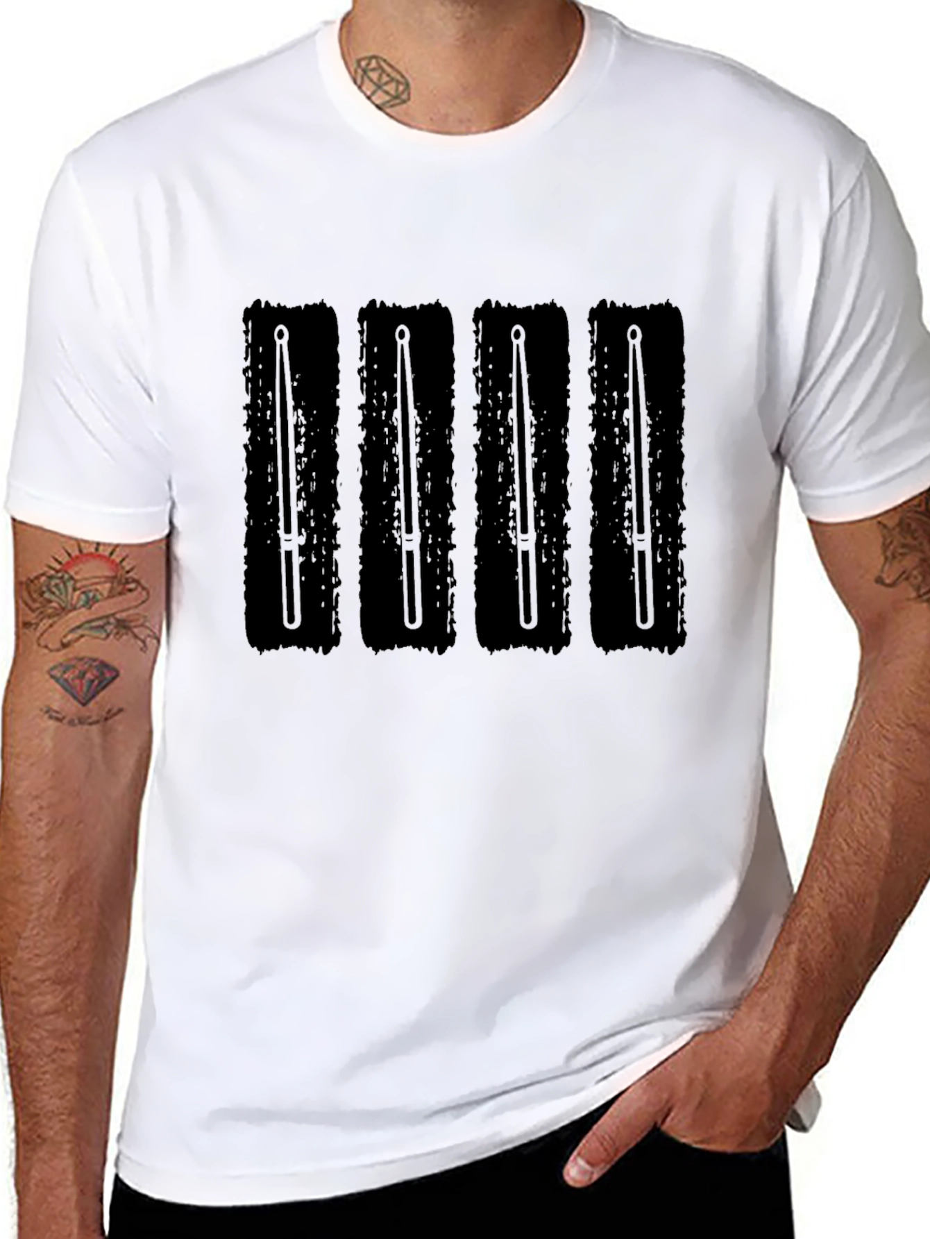 Drumsticks T-Shirt - Black - 8