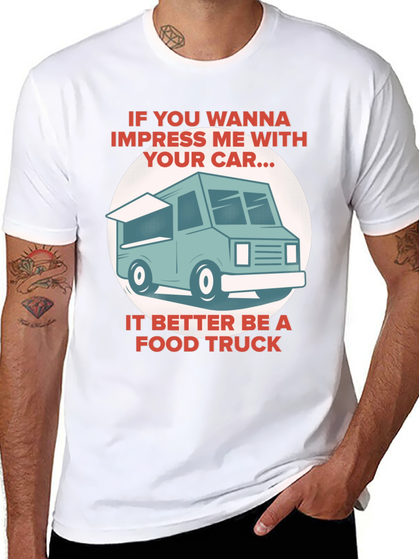 Black Food Truck T-Shirt - Impress Me view 8