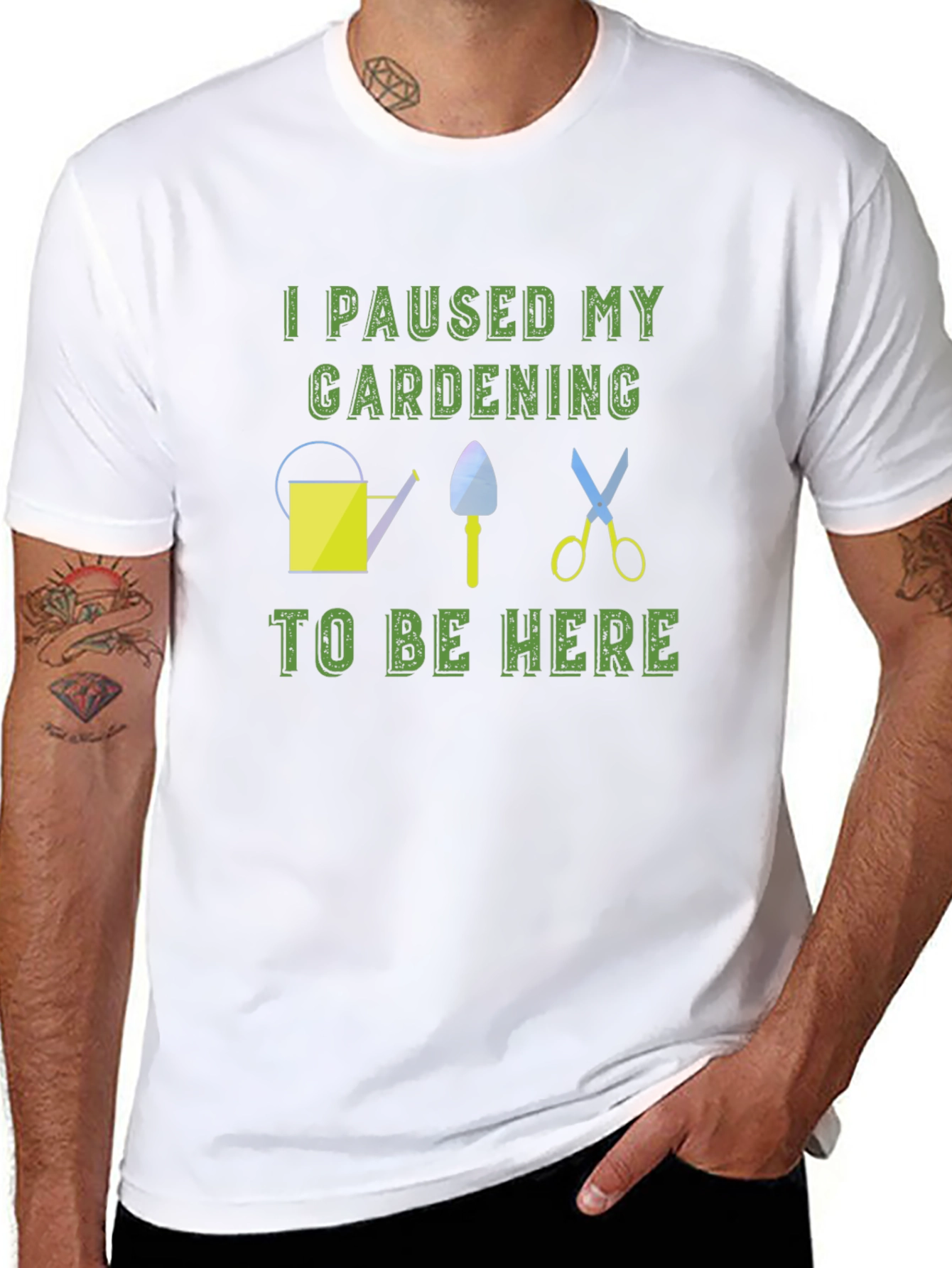 Black Gardening Humor T-Shirt view 8