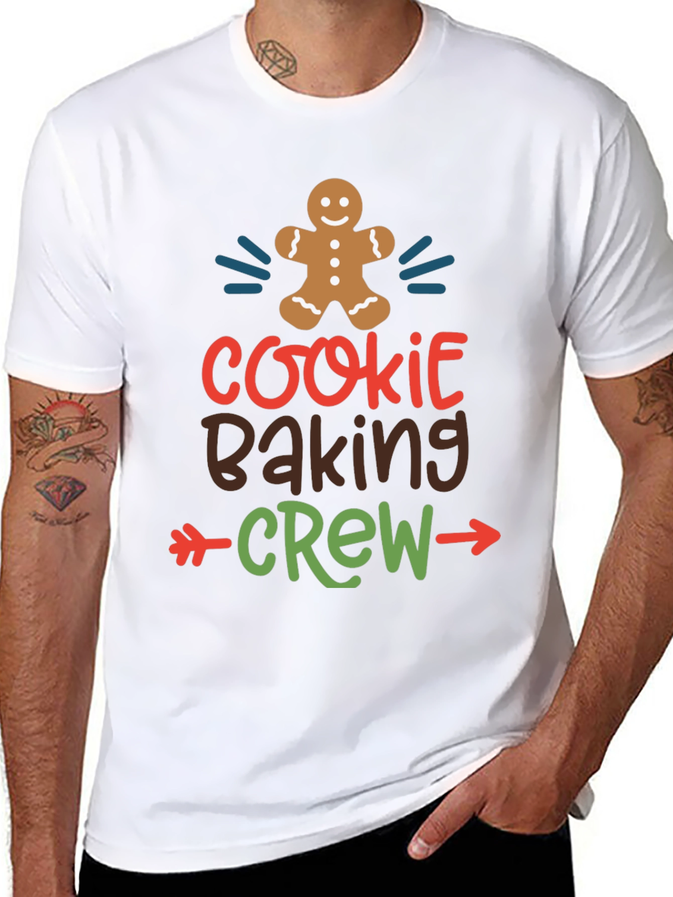 Black Cookie Baking Crew Graphic Tee view 8