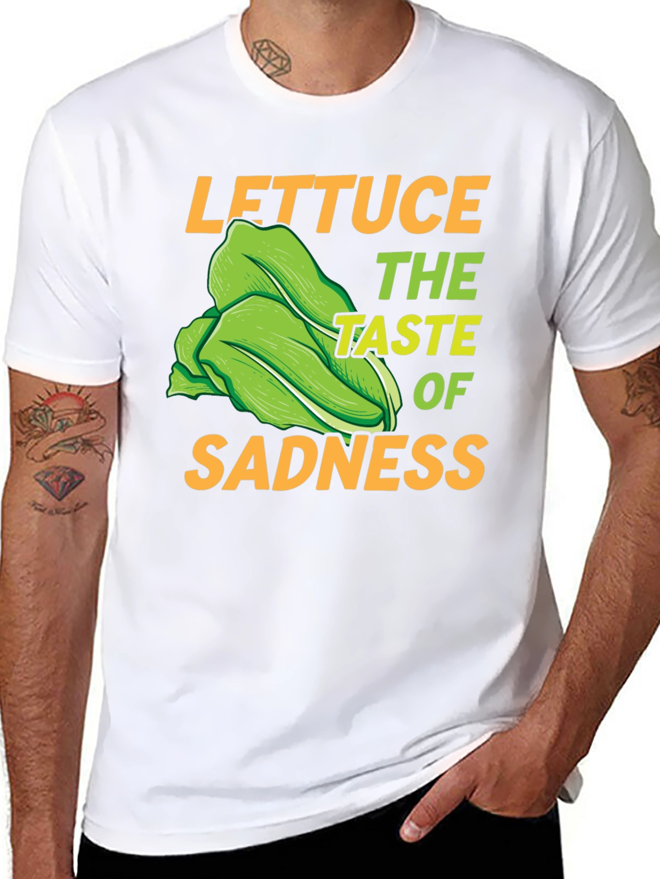 Black Lettuce Taste of Sadness Graphic T-Shirt view 8
