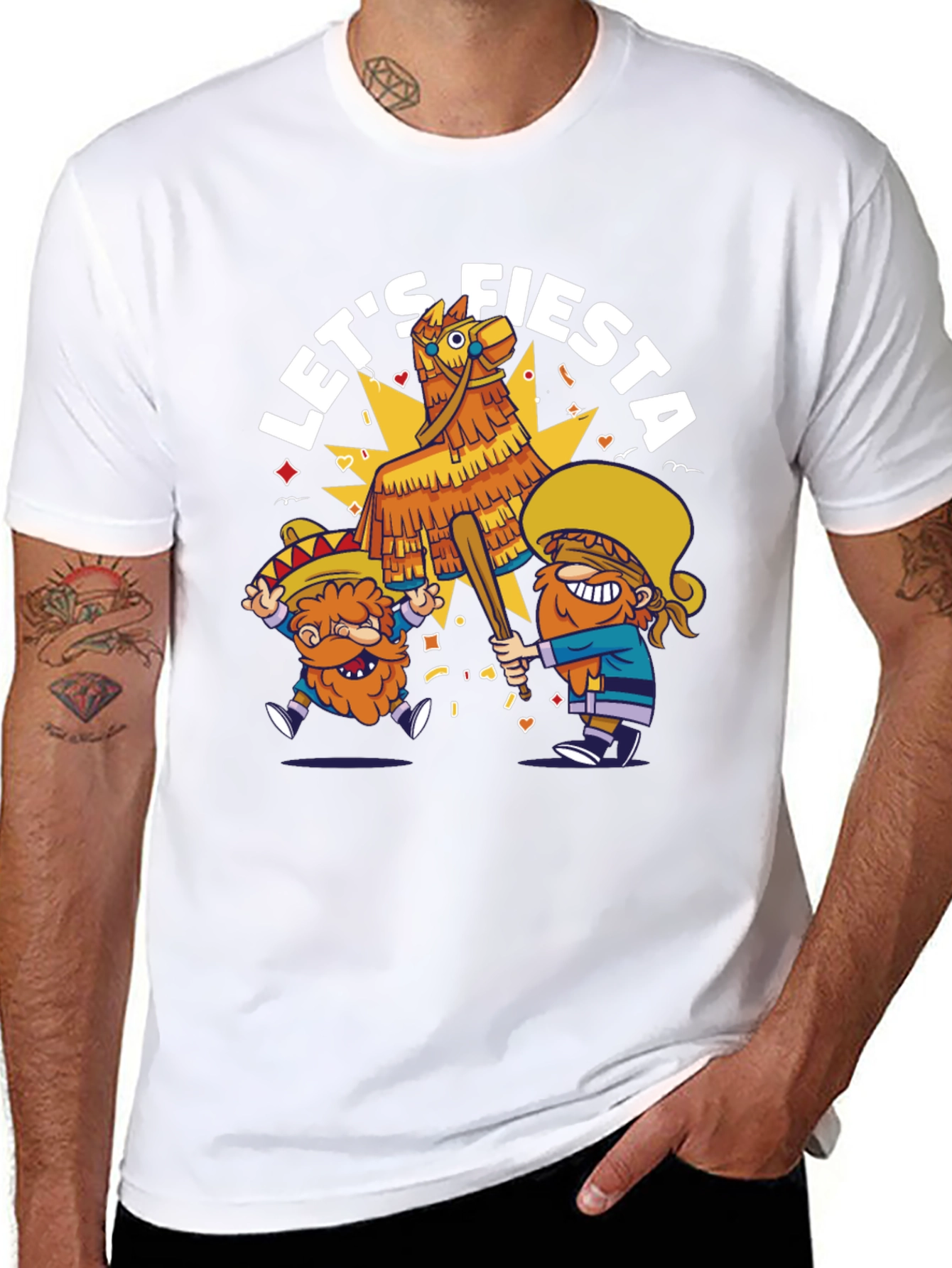 Black Let's Fiesta T-Shirt - Cinco de Mayo Celebration view 8