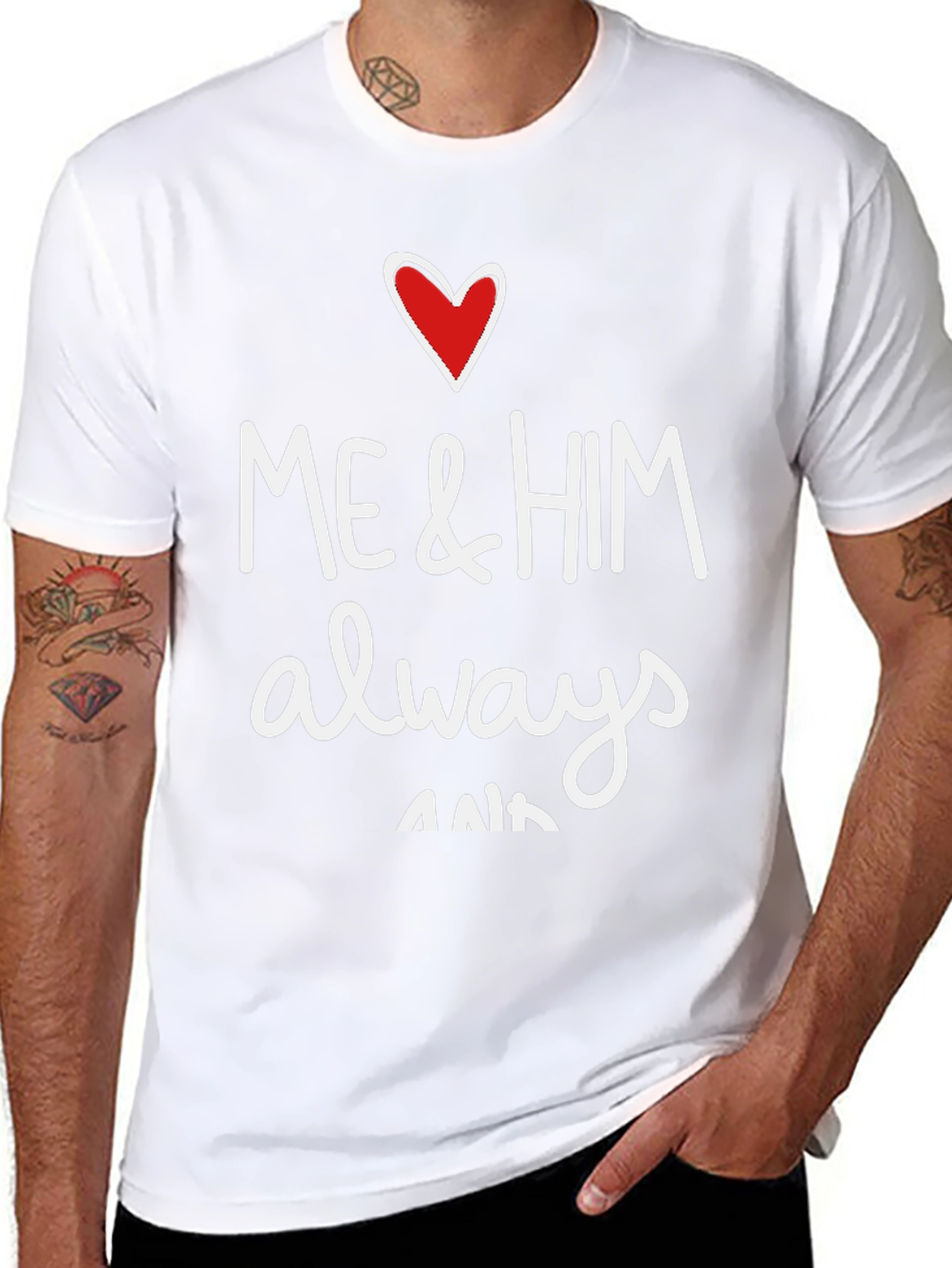 Black Me & Him Always & Forever Graphic Tee view 8