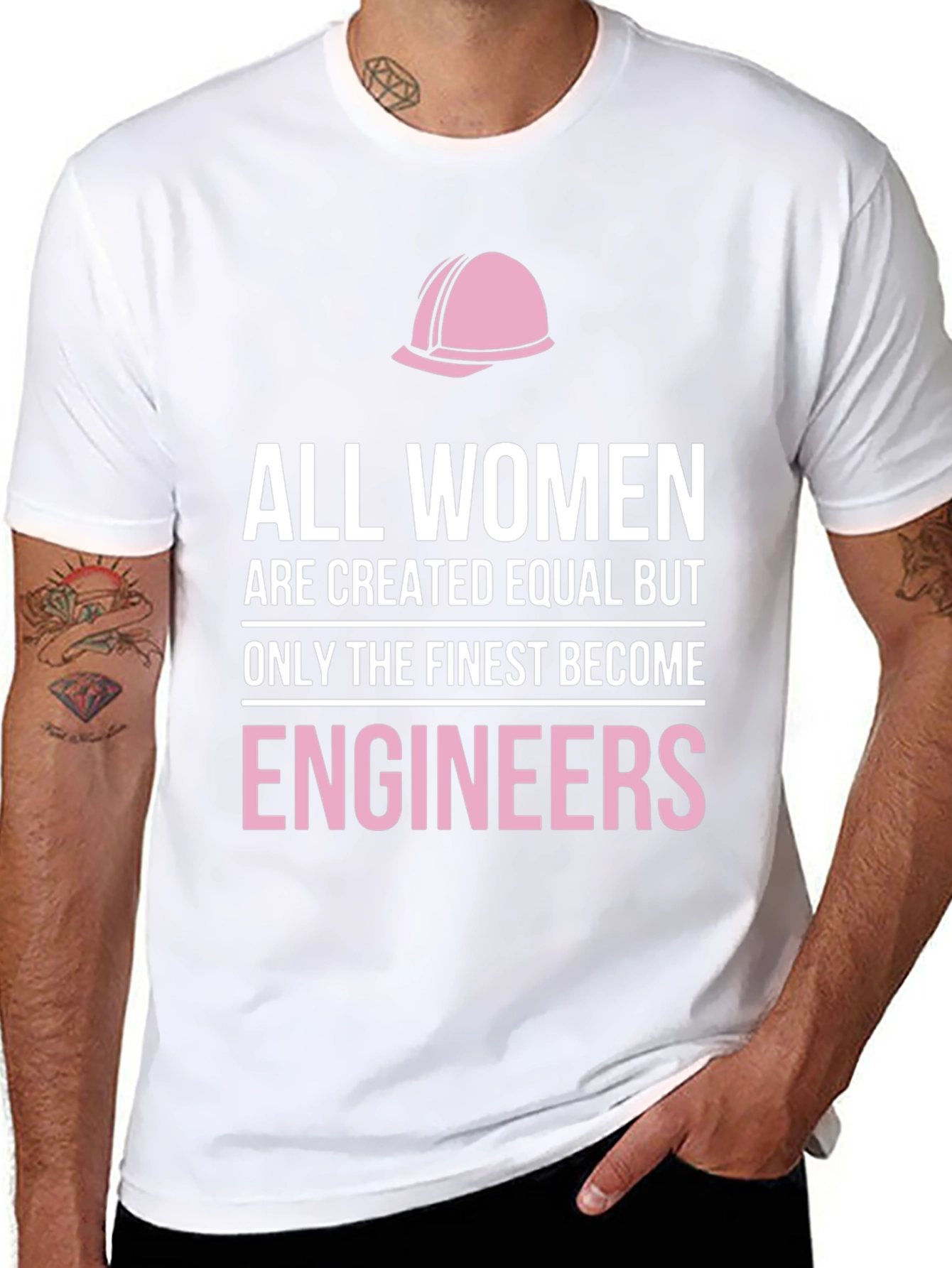 Black Finest Engineers Women's T-Shirt view 8