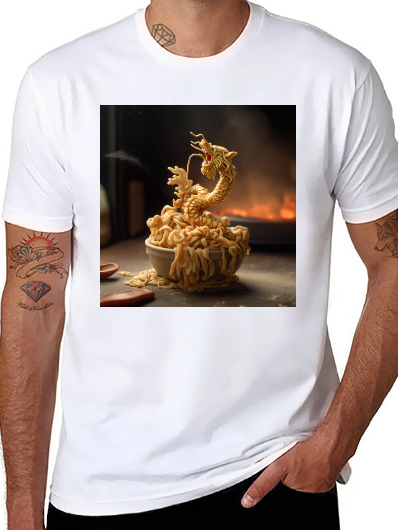 Dragon Noodles Graphic Tee - 8